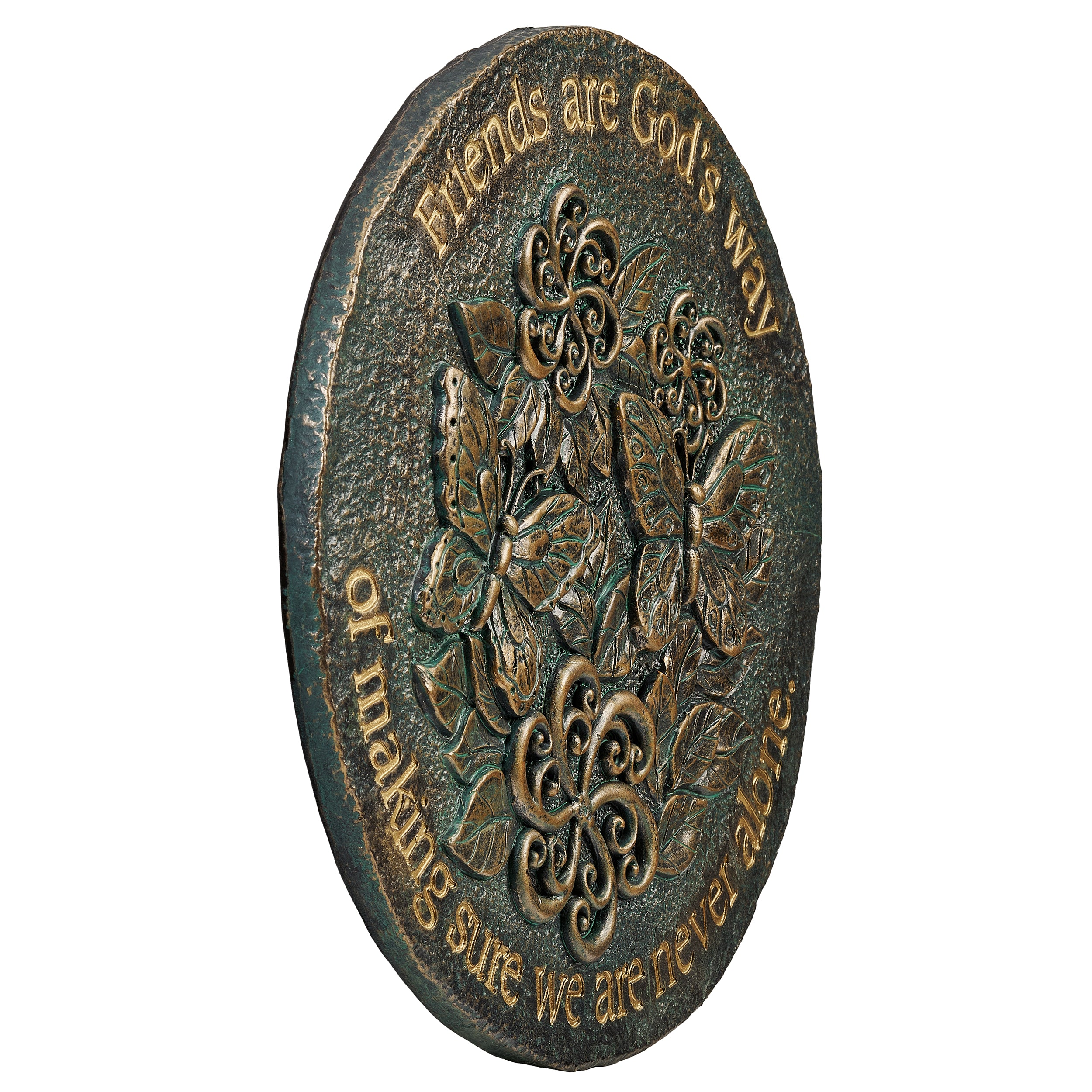 Friends Are God's Way Bronze Stepping Stone