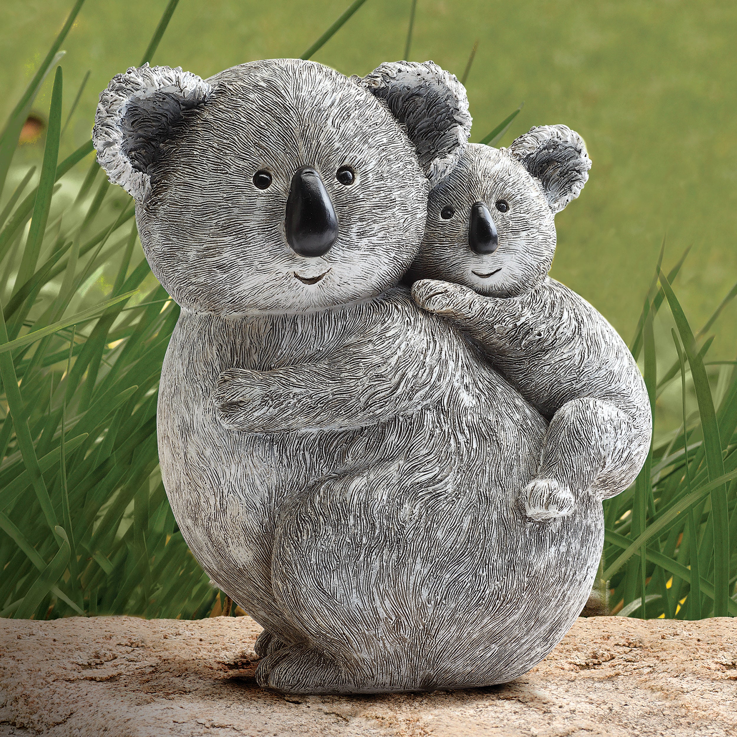 Pudgy Pals Mama Koala & Baby Garden Statue