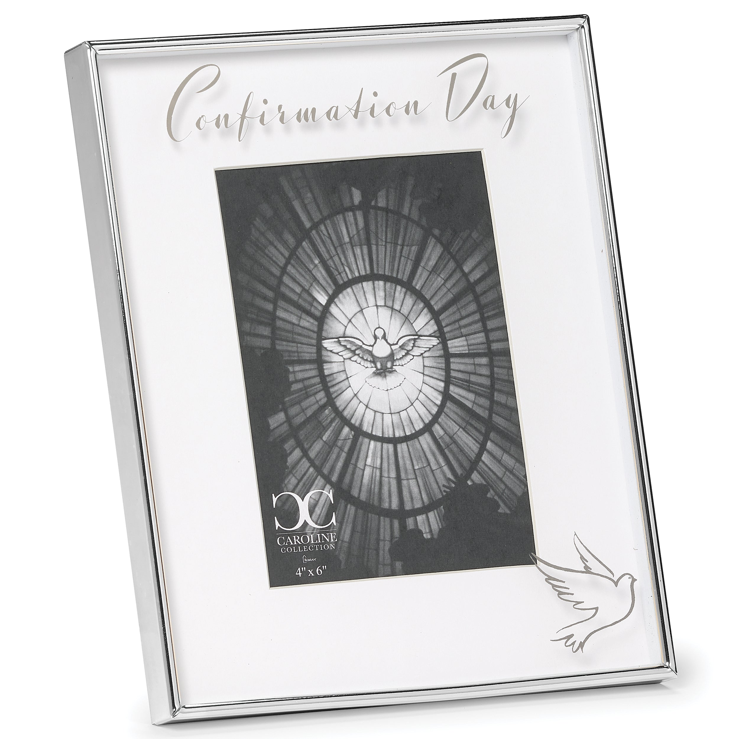 Caroline Collection Confirmation Day Frame with Engraved Dove
