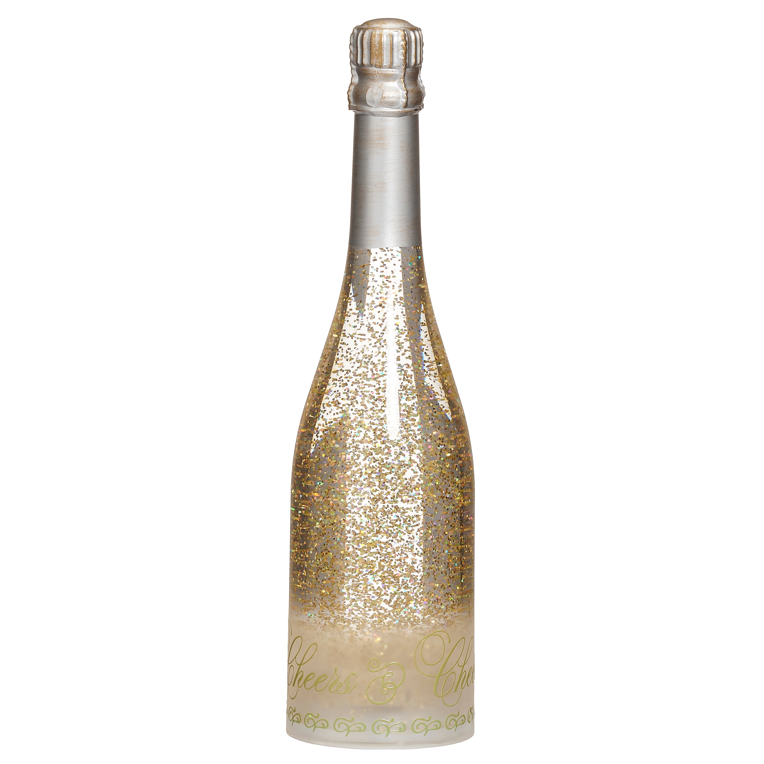 Confetti Lites Lighted Swirl Champagne Bottle