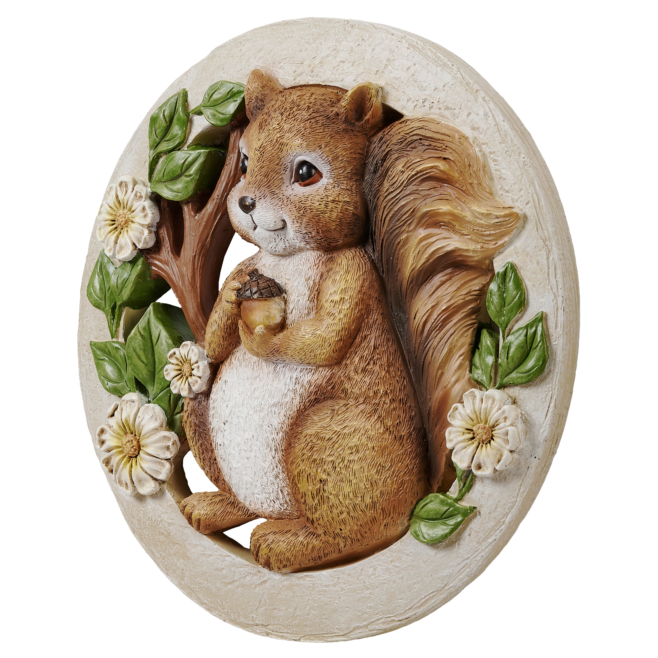 Squirrel With Acorn Garden Stone