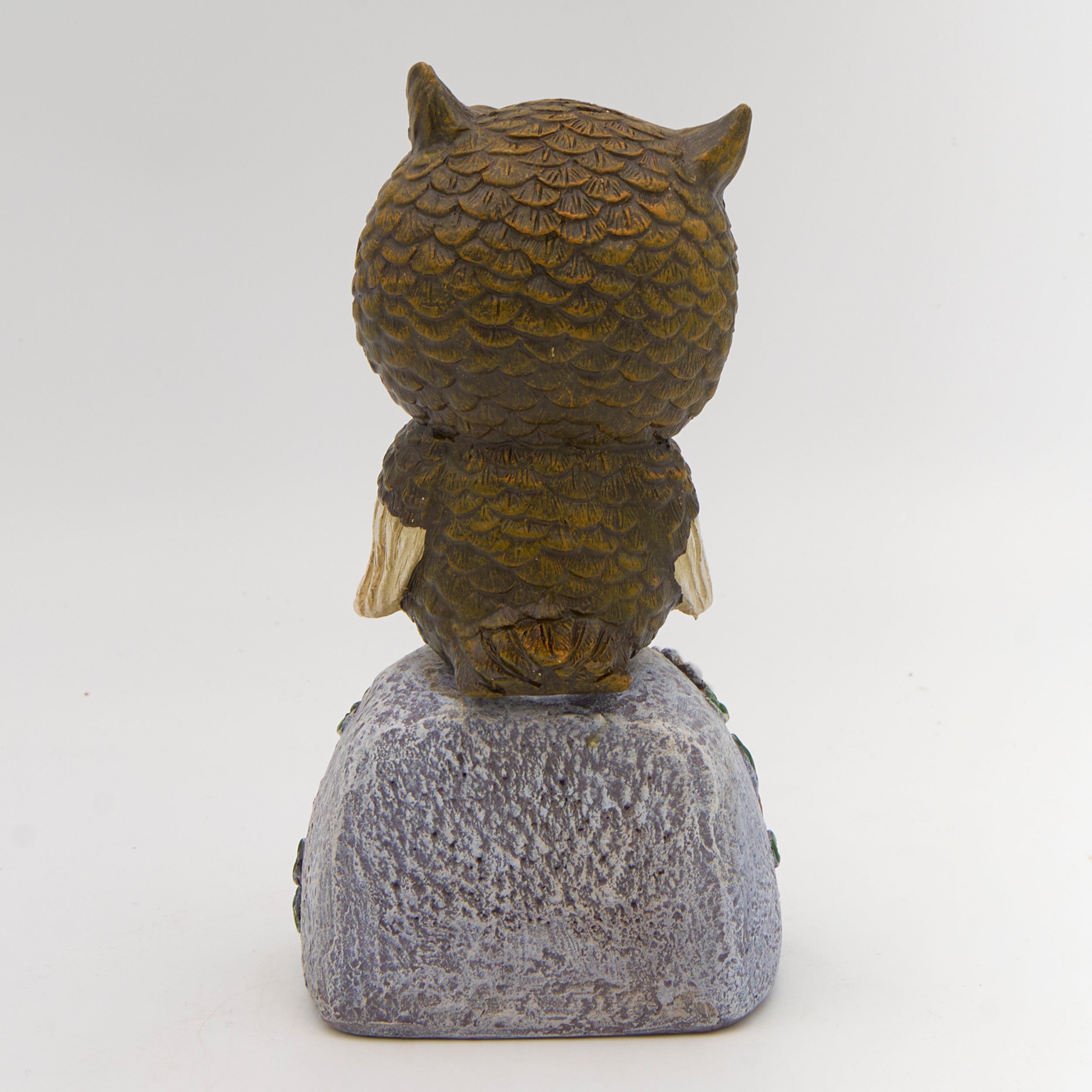 Owl on Stone Garden Statue