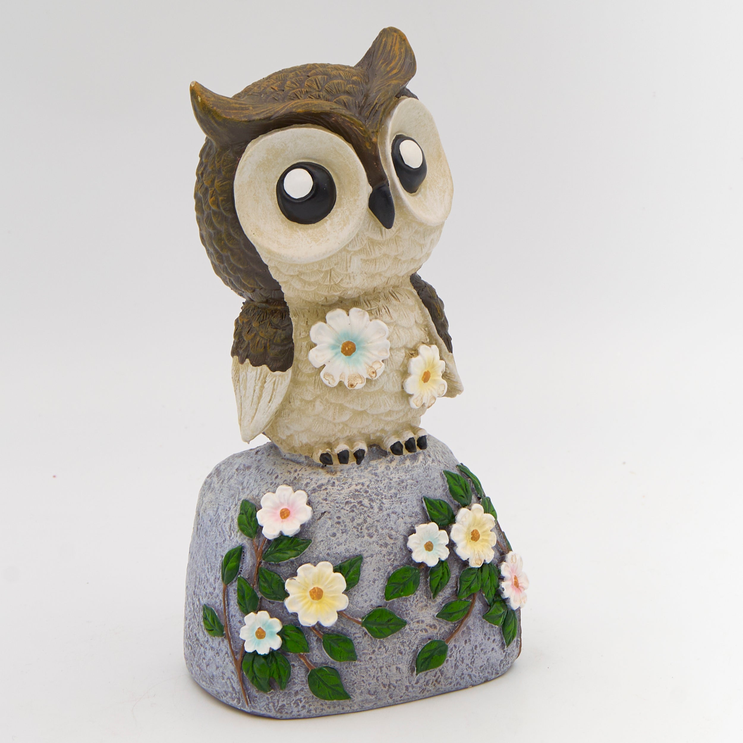 Owl on Stone Garden Statue