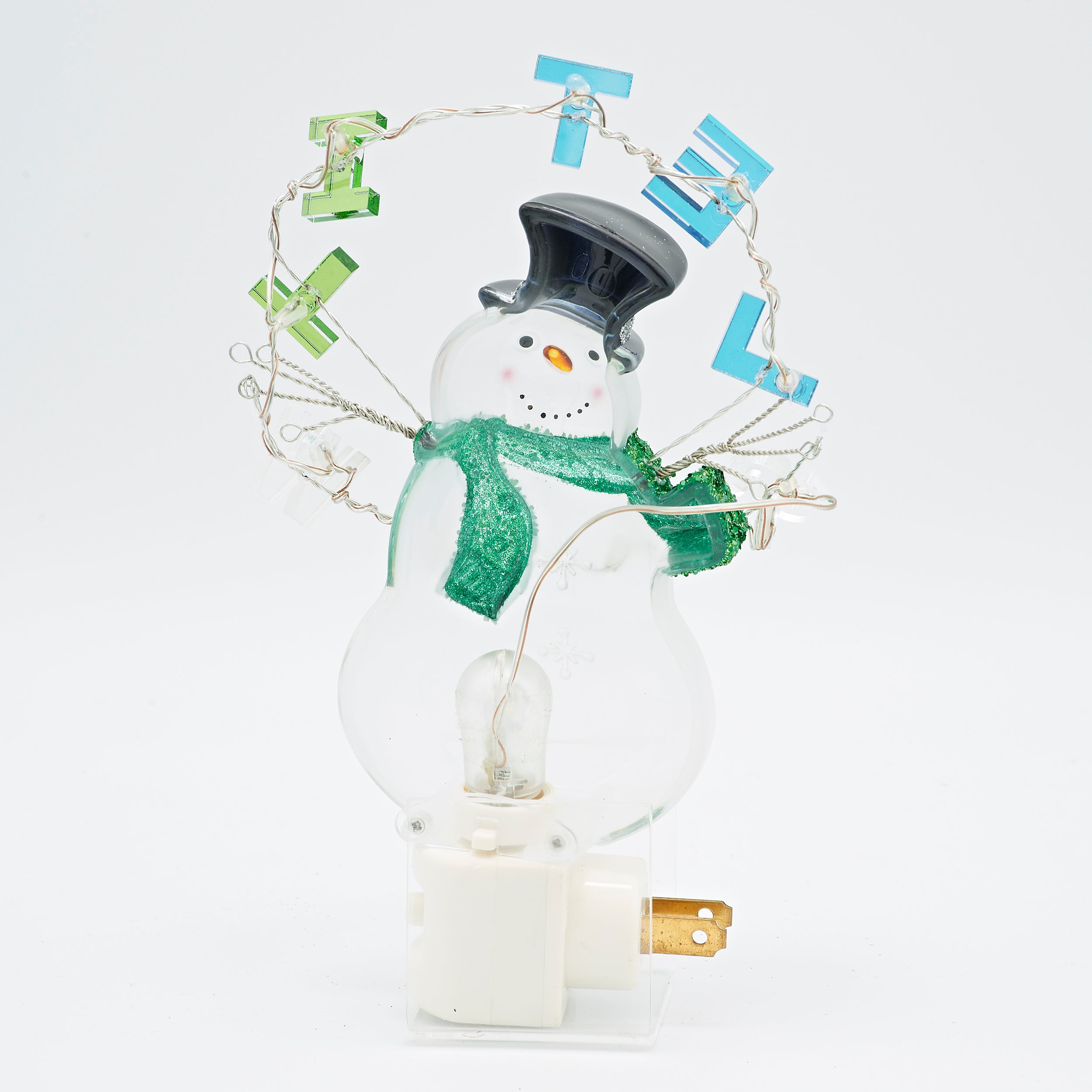 Roman Lights "Let It Snow" Snowman Night-Light