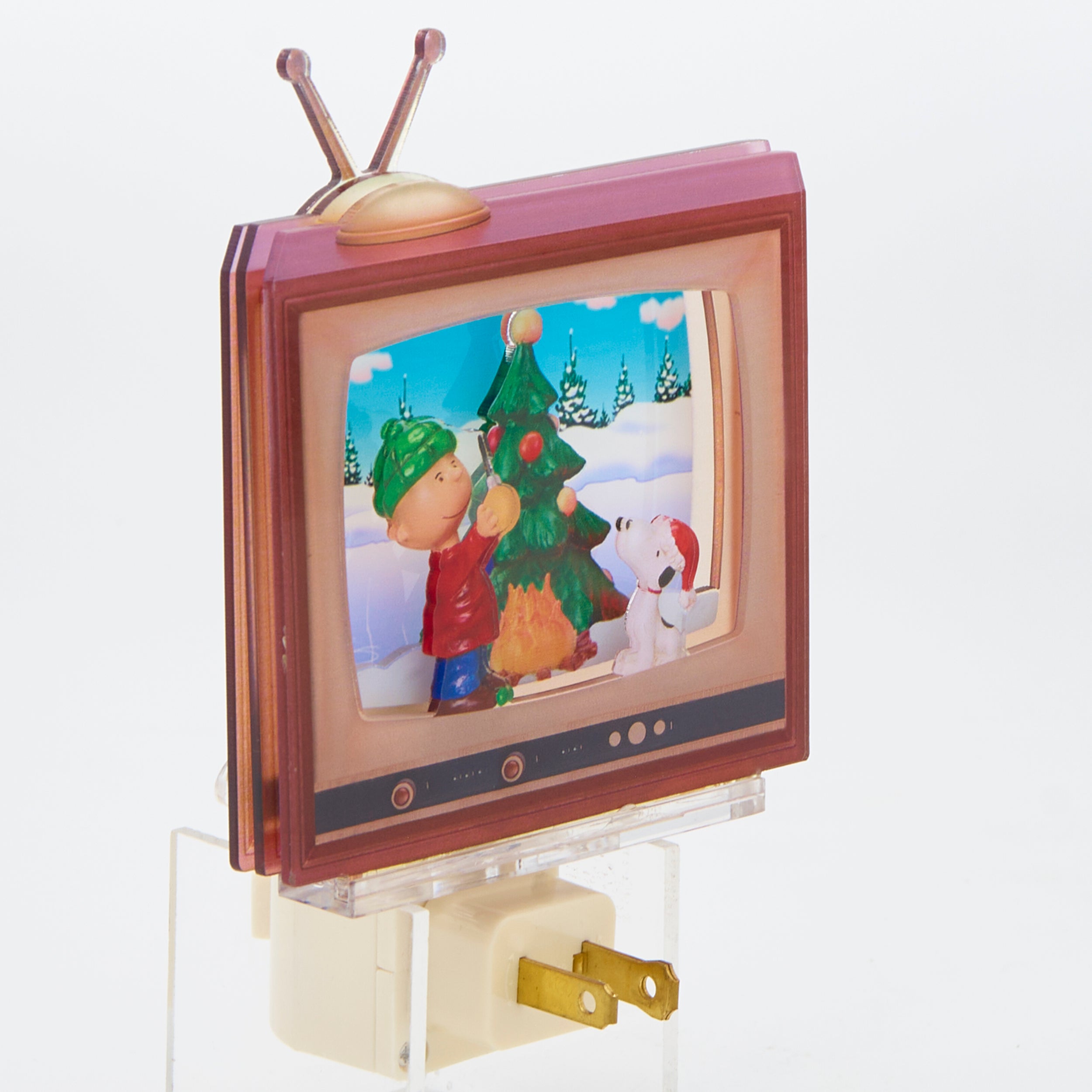 Peanuts Vintage TV Christmas Tree Night-Light