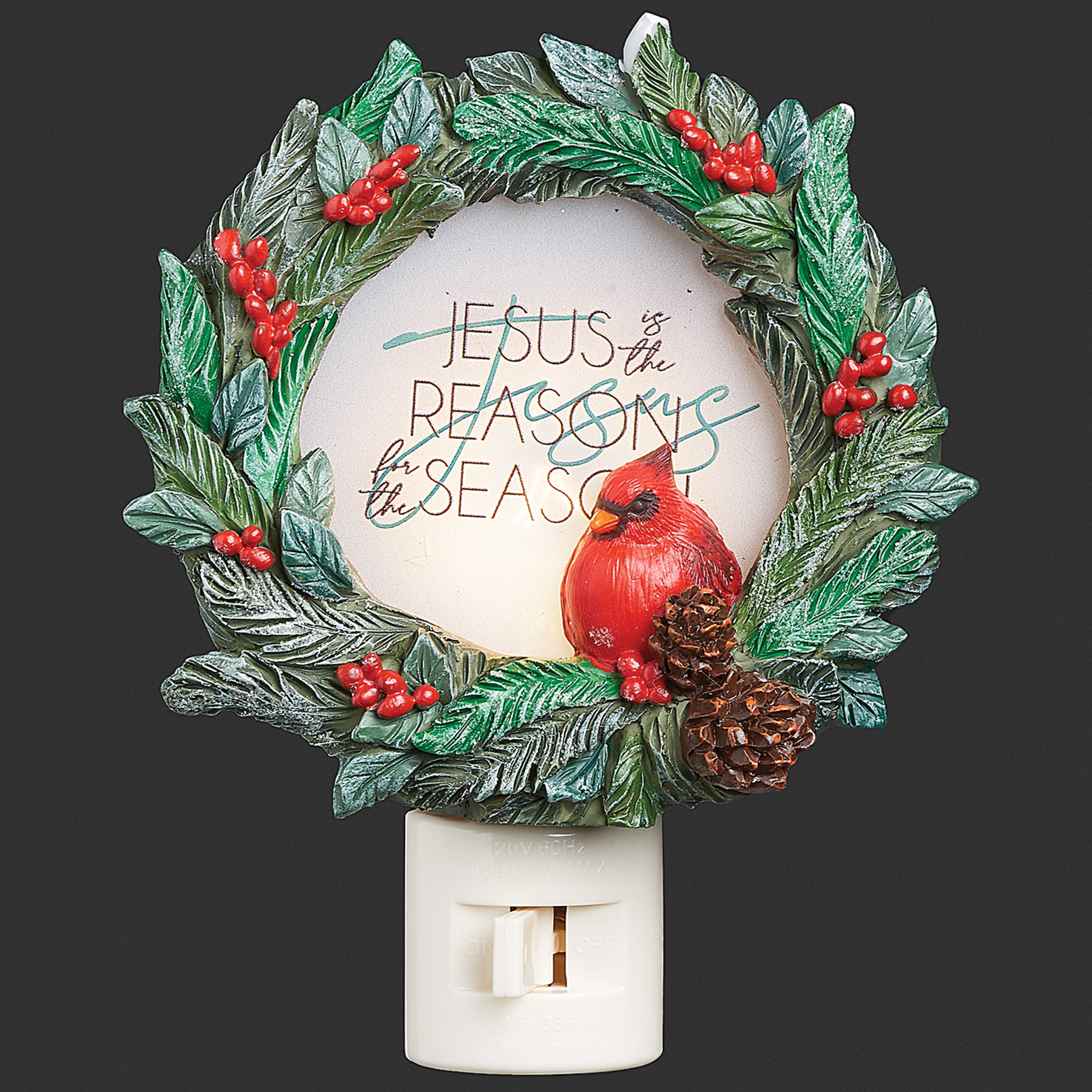 Roman Lights "Jesus is the Reason for the Season" Night-Light