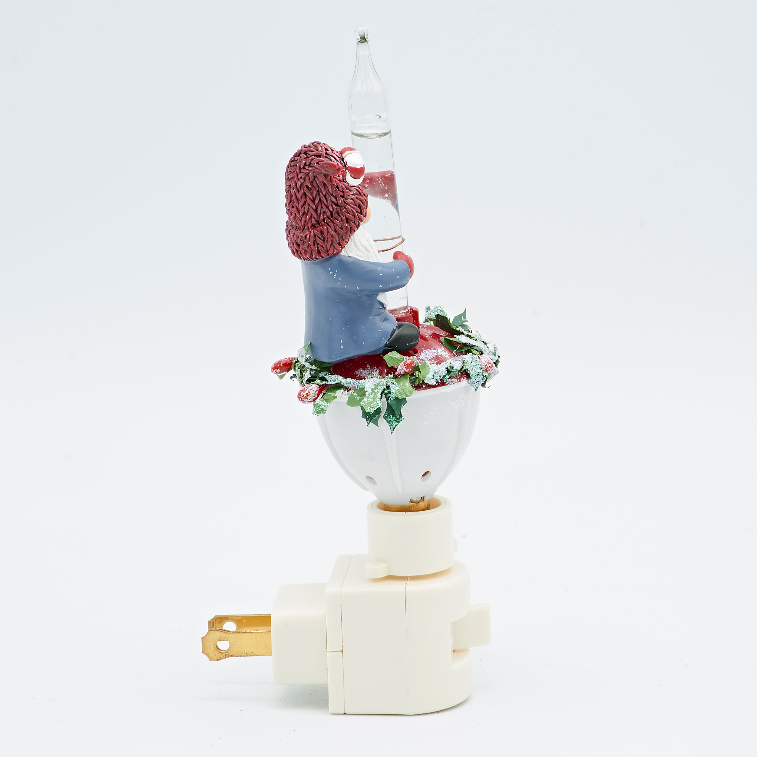 Roman Lights Holly Gnome Bubble Night-Light