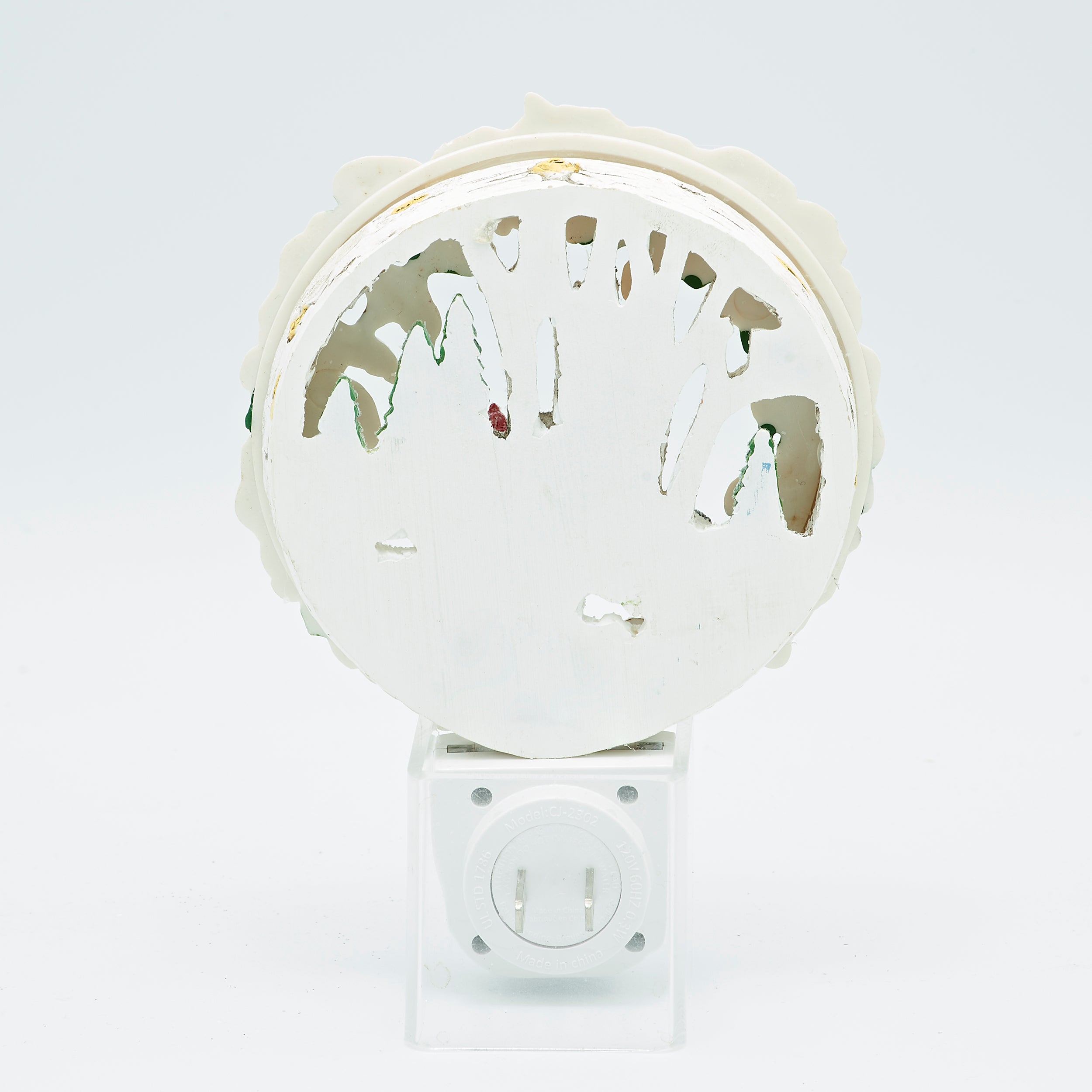 Roman Lights Pair of Cardinals Winter Scene Night-Light