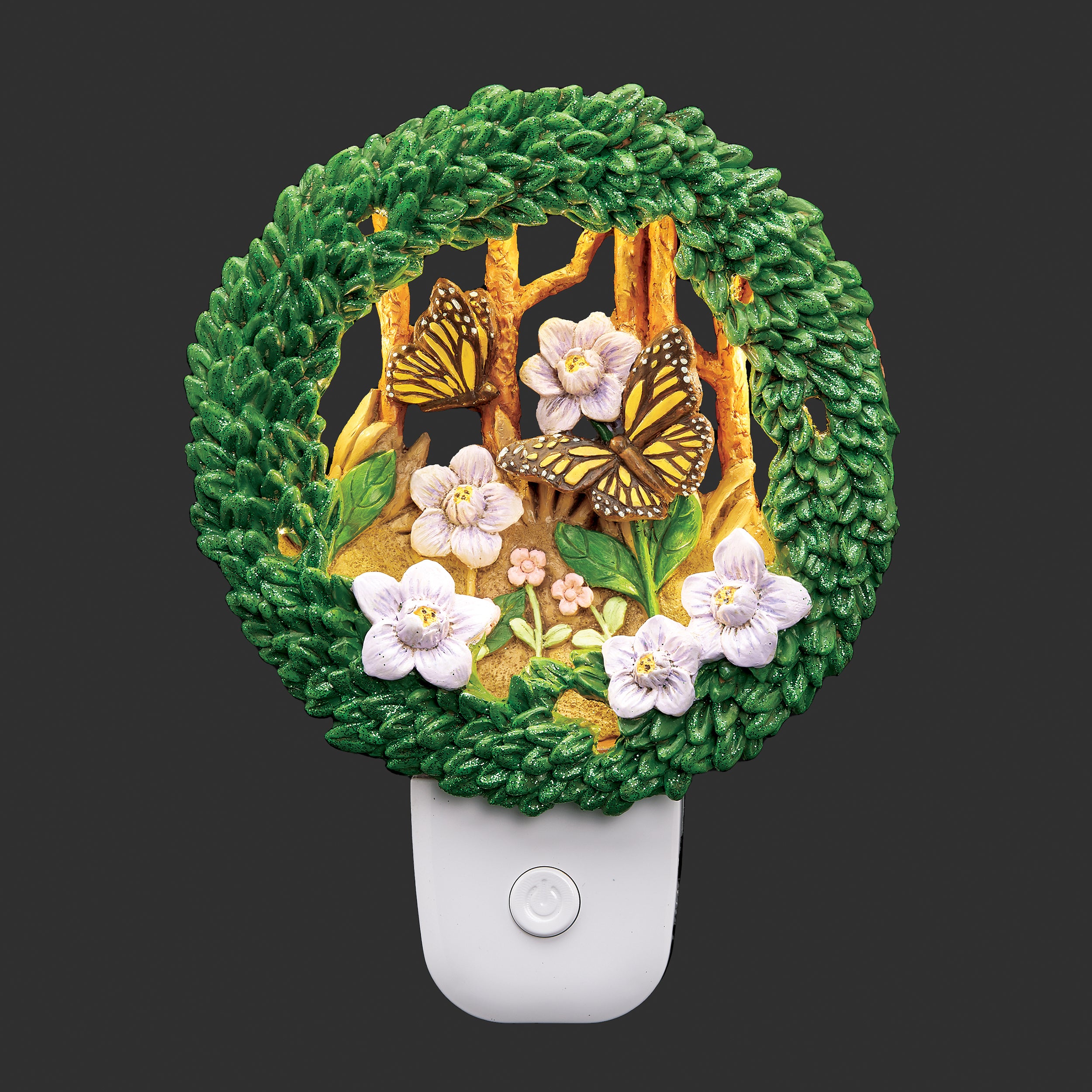Roman Lights Butterfly Wreath Night-Light