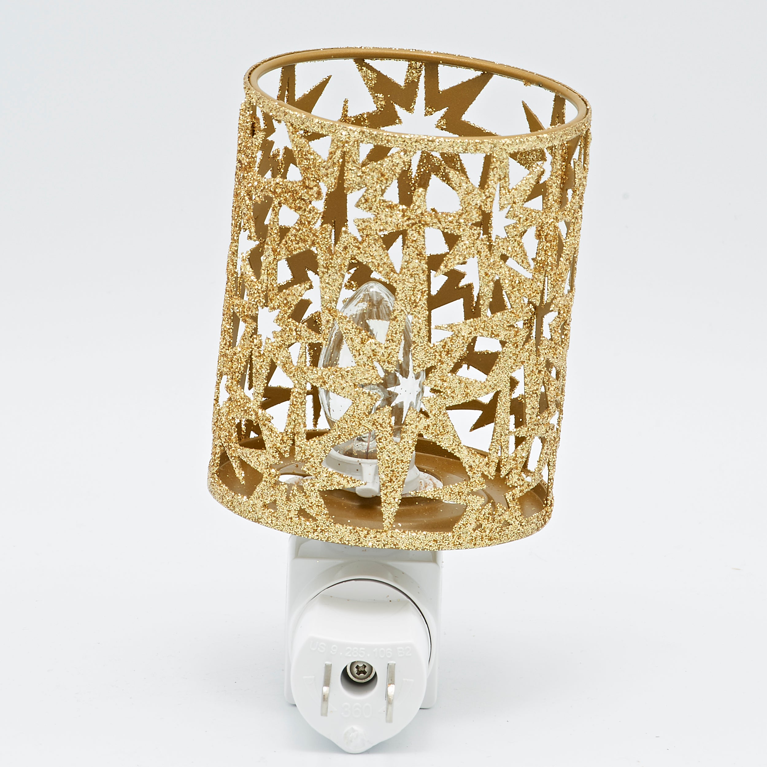 Roman Lights Gold Star Cutout Pattern Night-Light