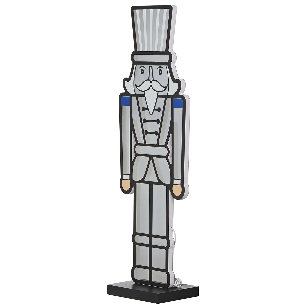 Roman Lights patriotic nutcracker table decor, angled side view