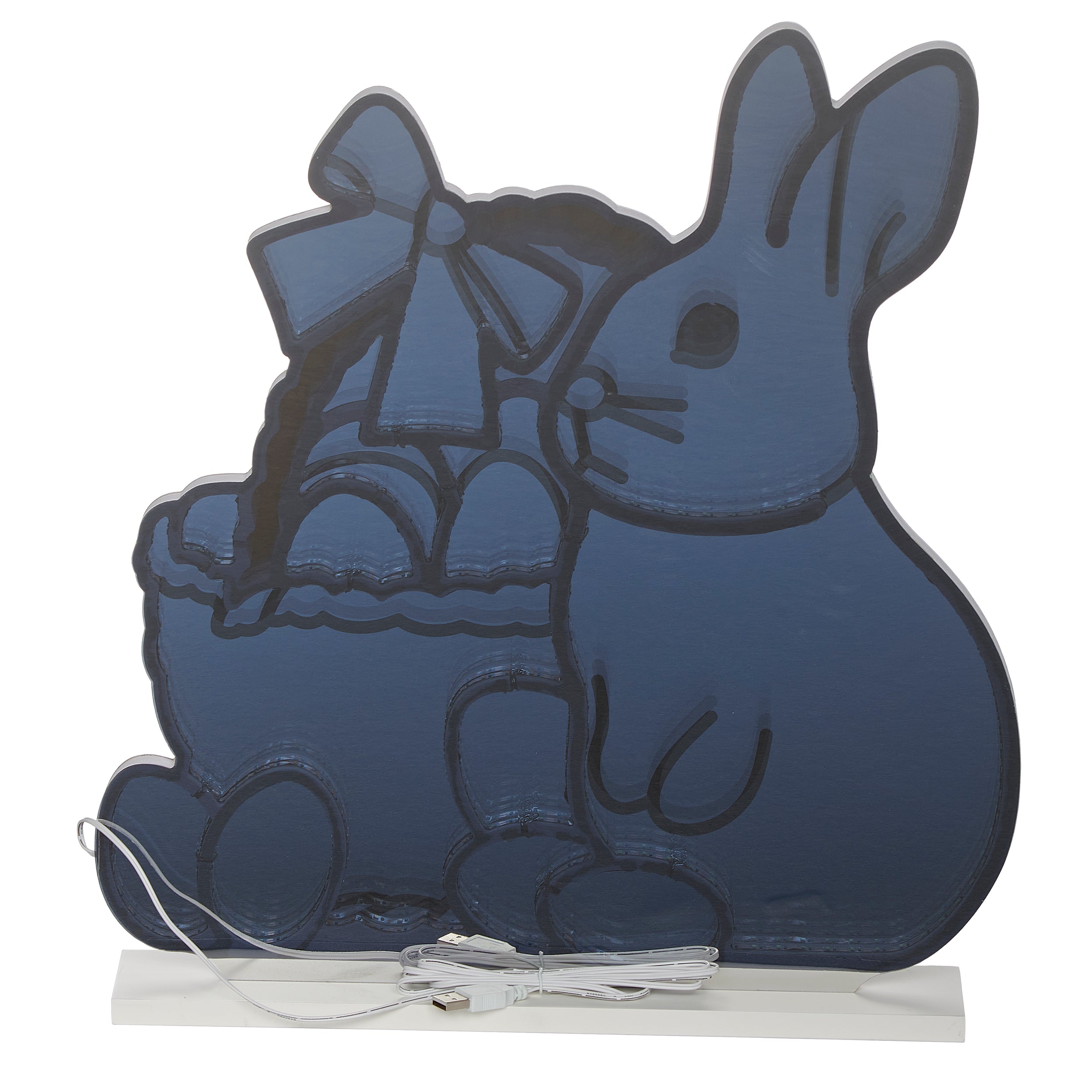 Roman Lights Eternity Easter Bunny with Basket Table Decor