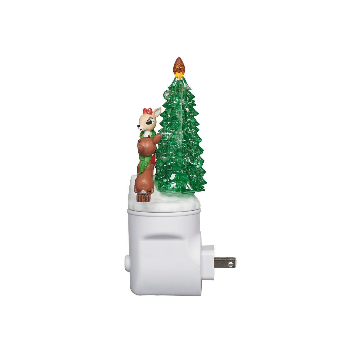 Side view of Rudolph and Clarice Christmas Night-Light