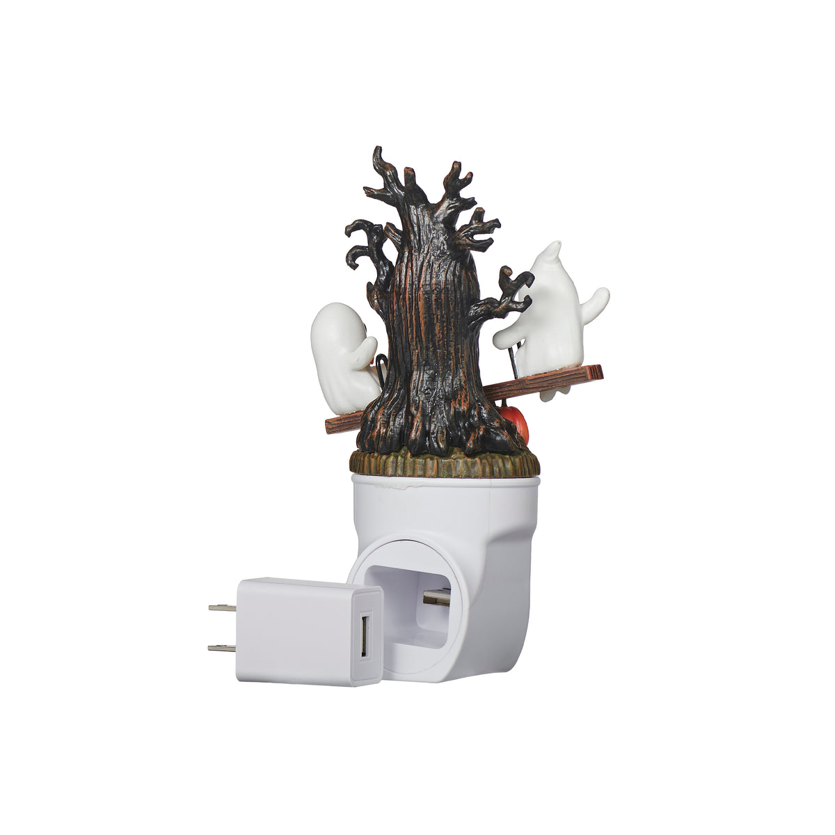 Side view of Ghosts on Seesaw Halloween Night-Light