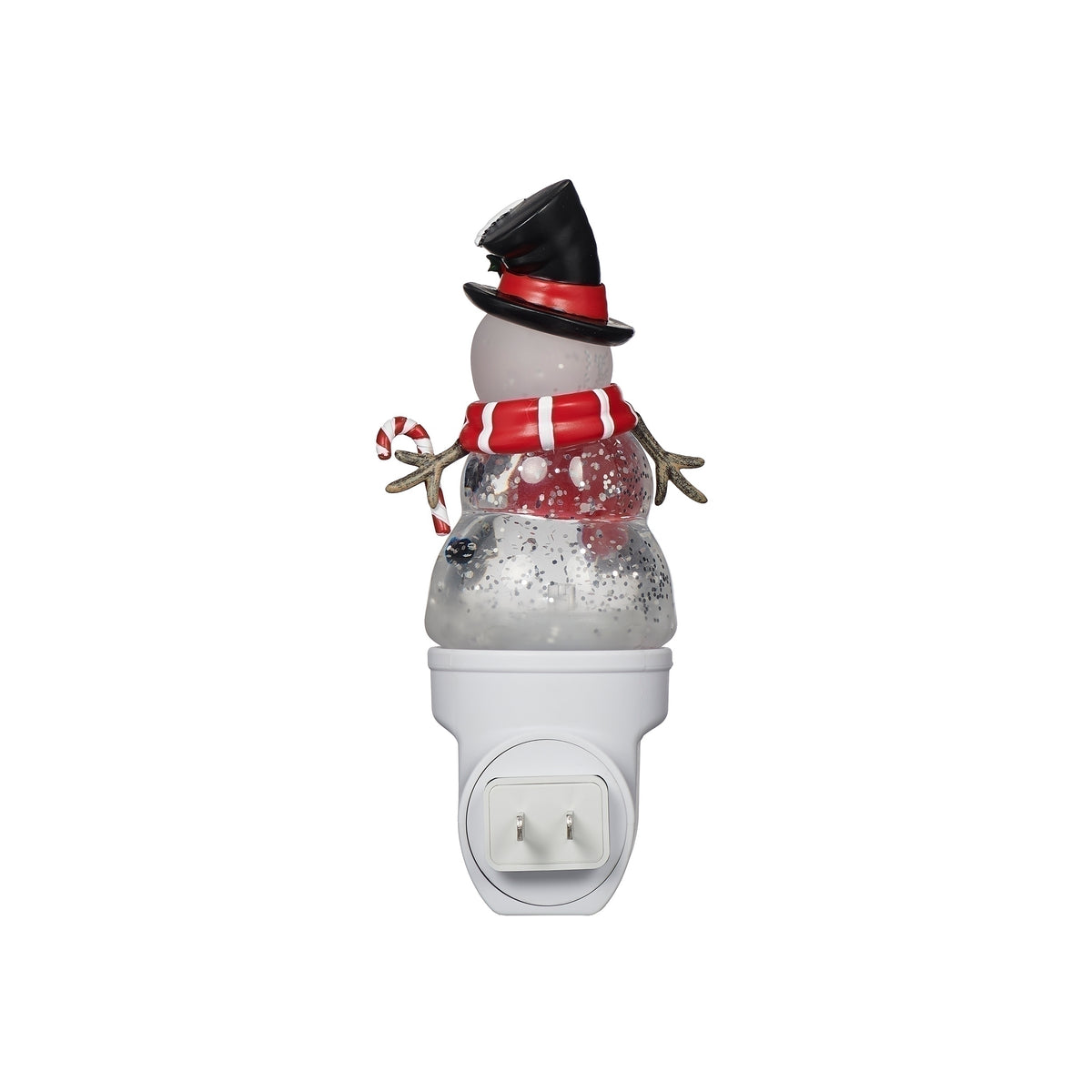 Back view of Snowman Swirl Night-Light