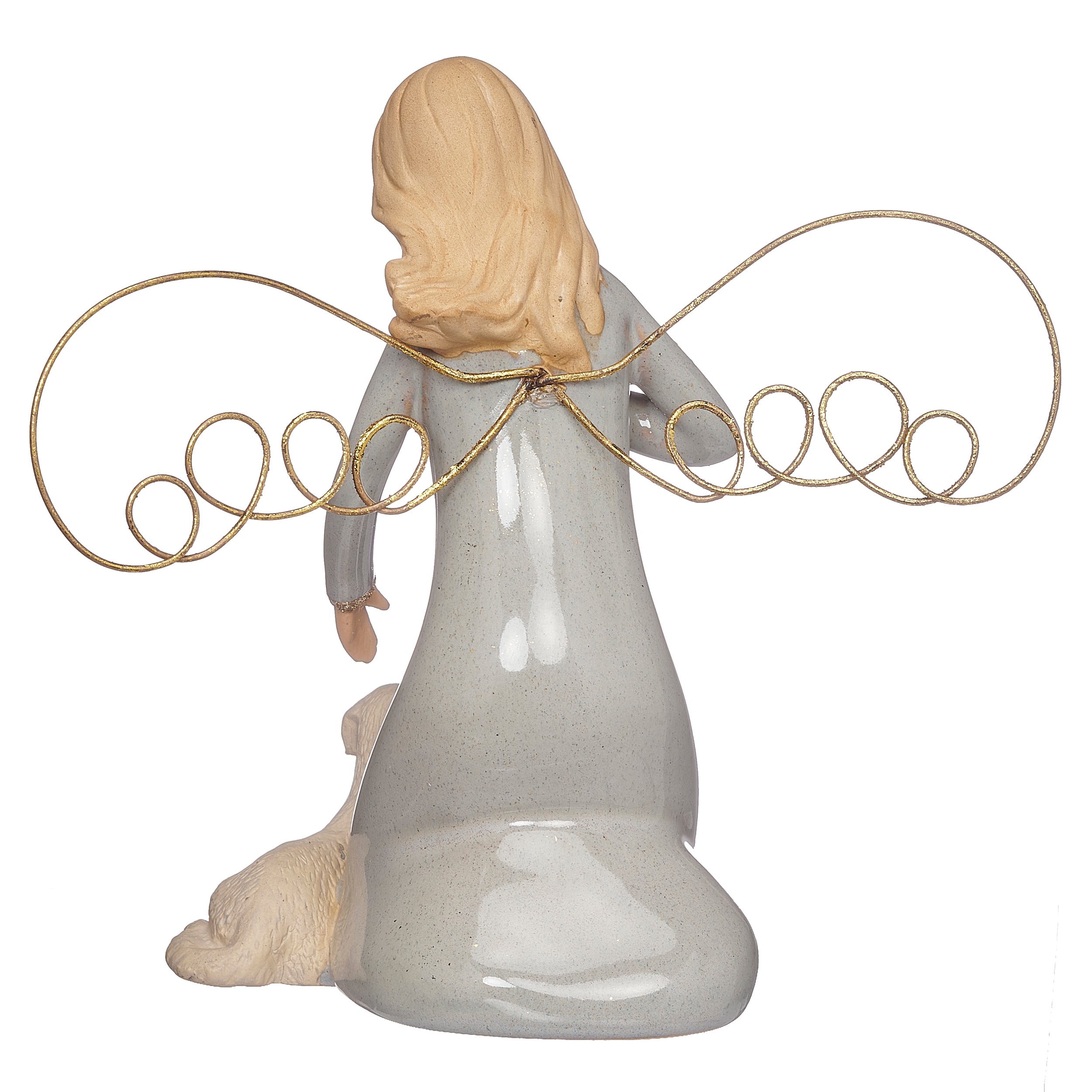 Angel with Dog Figure