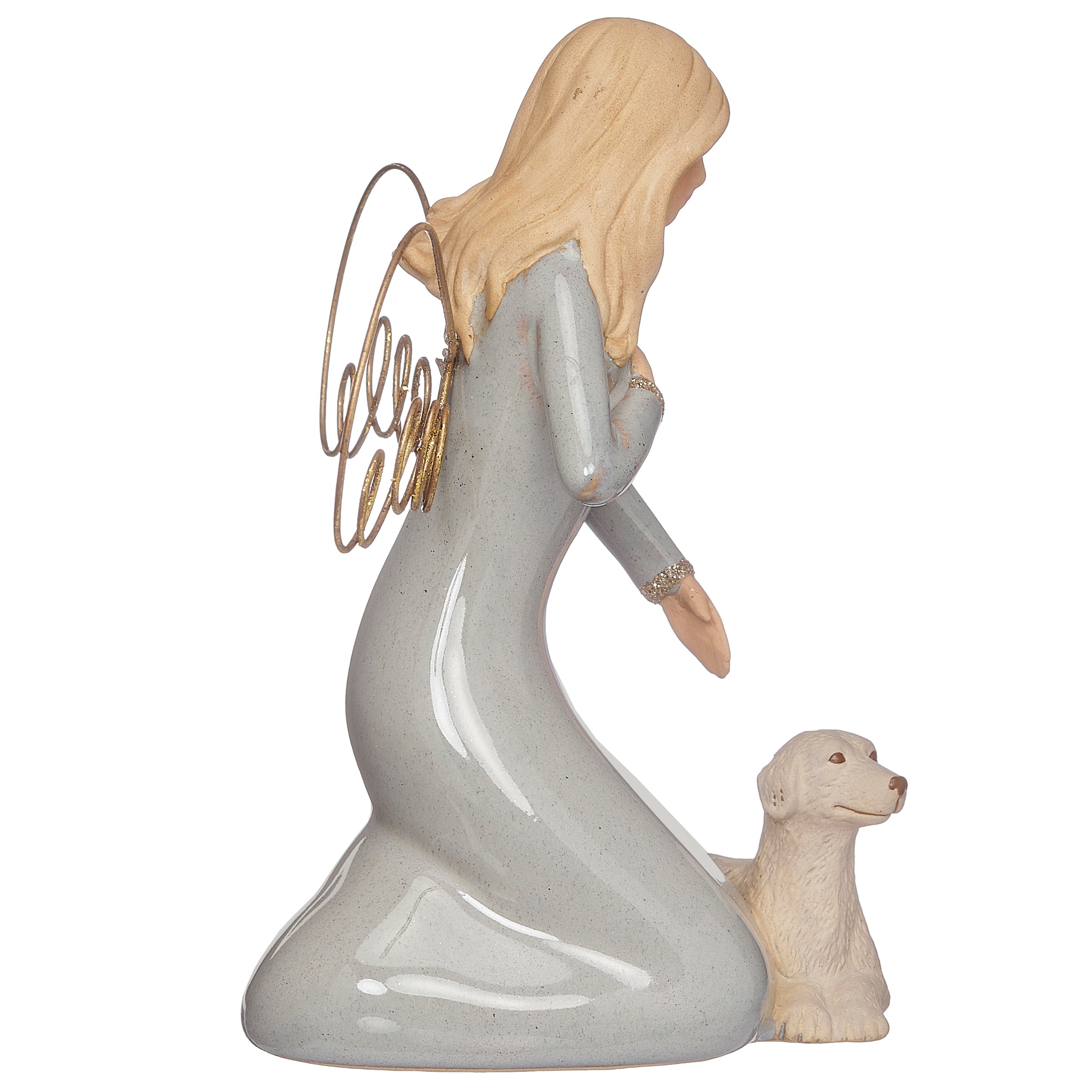 Angel with Dog Figure