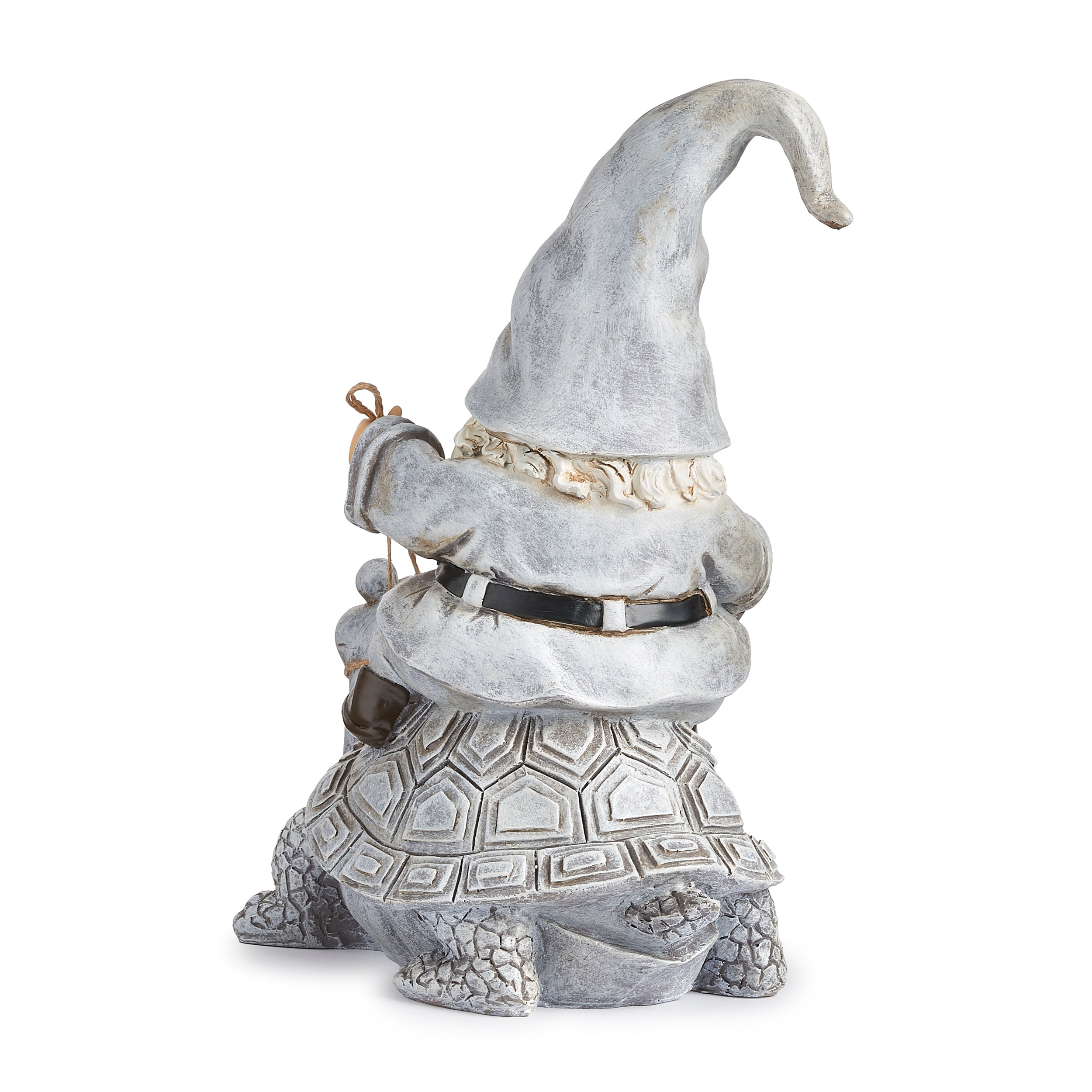 Gnome Riding Turtle Statue