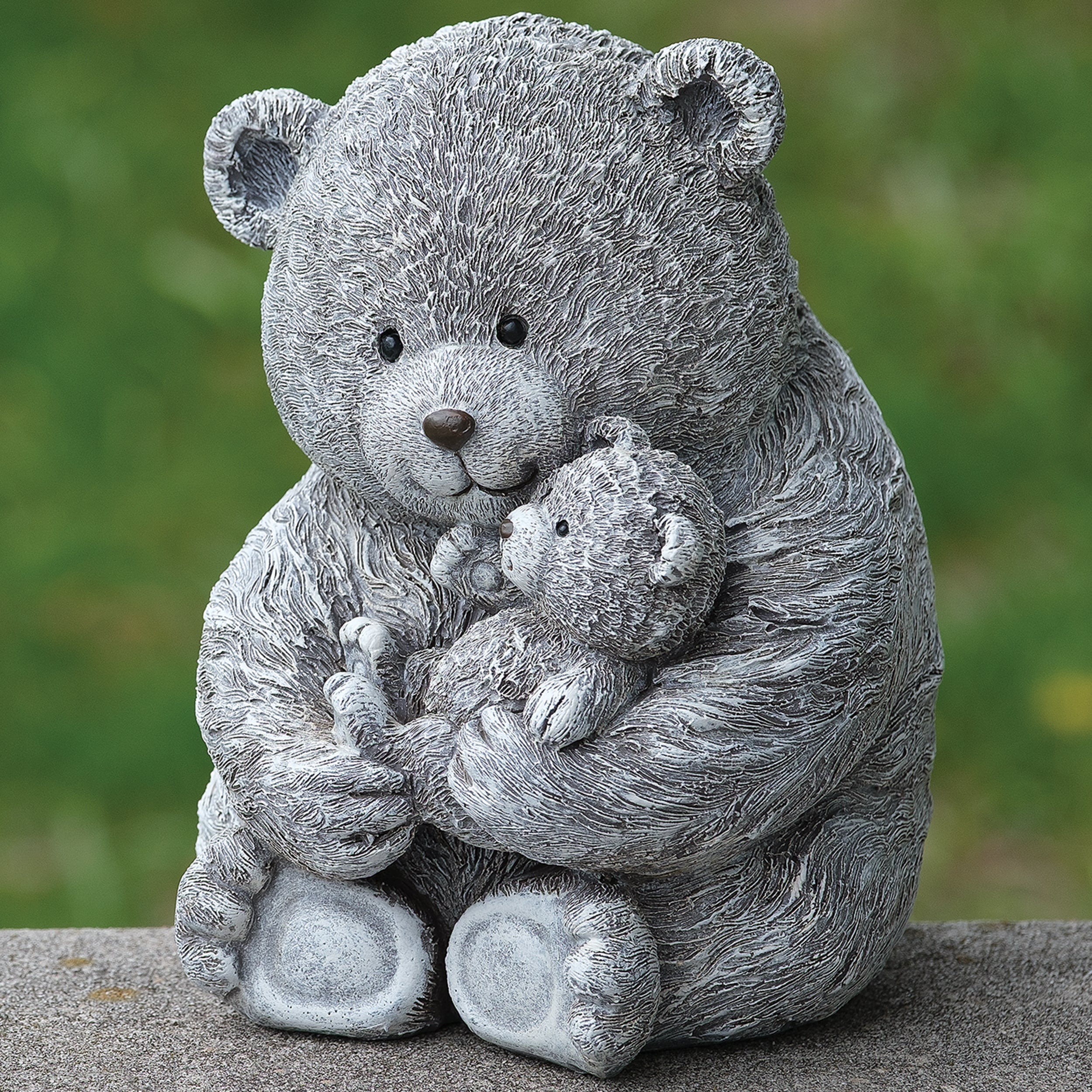 Pudgy Pals Mama Bear with Baby Garden Statue