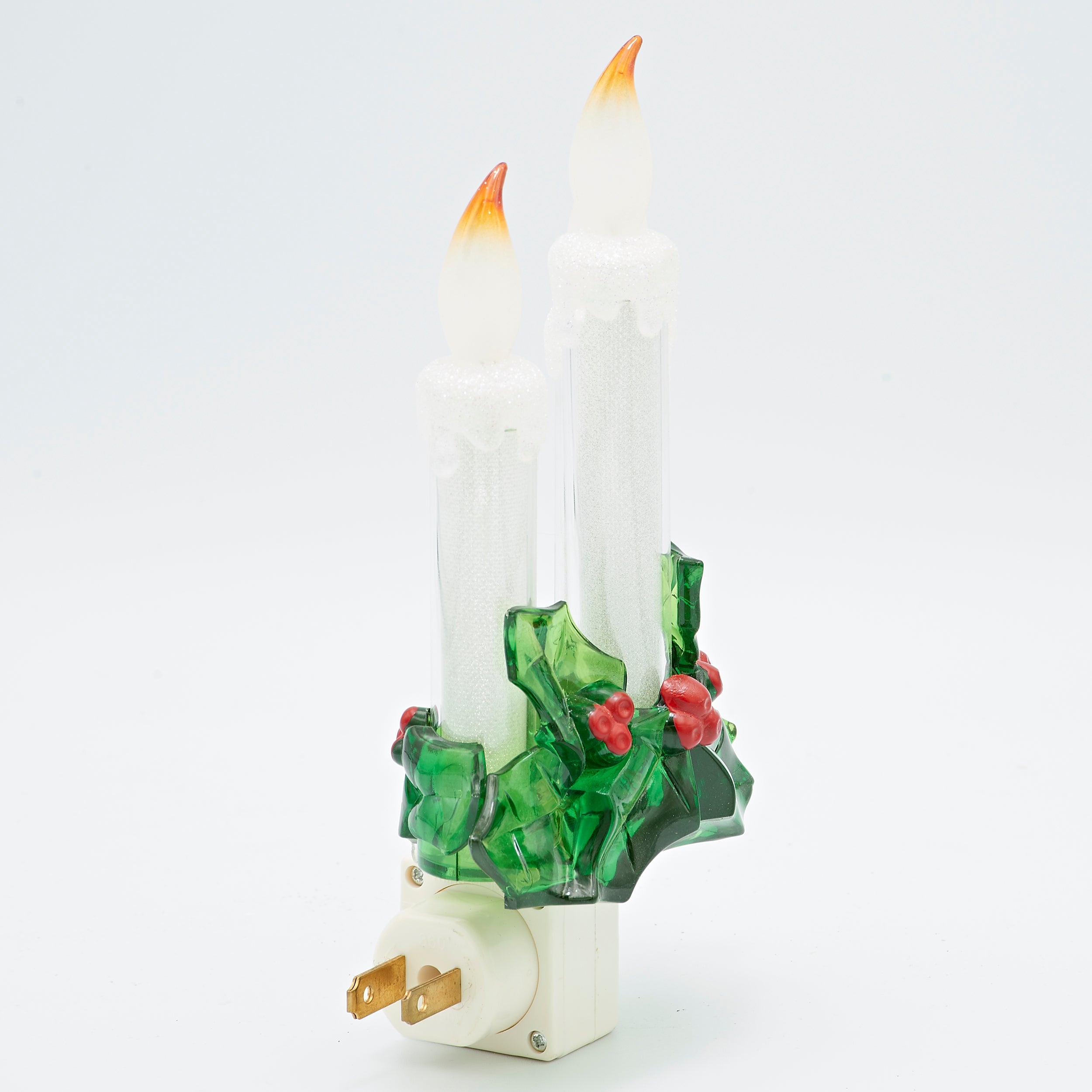 Roman Lights Triple Candle with Holly Night-Light