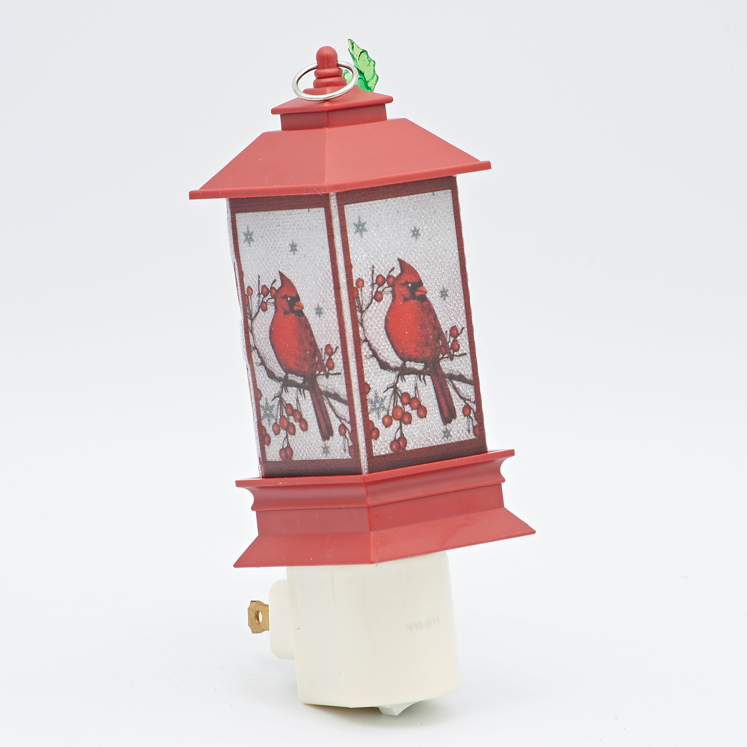 Roman Lights Red Lantern with Cardinal Night-Light