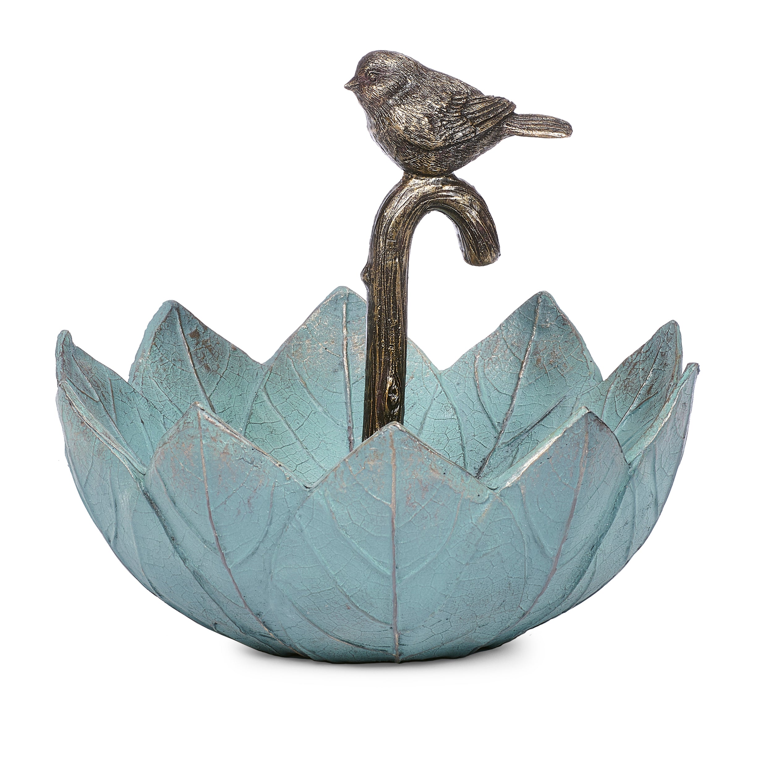 Umbrella Bird Feeder with Perched Bird: