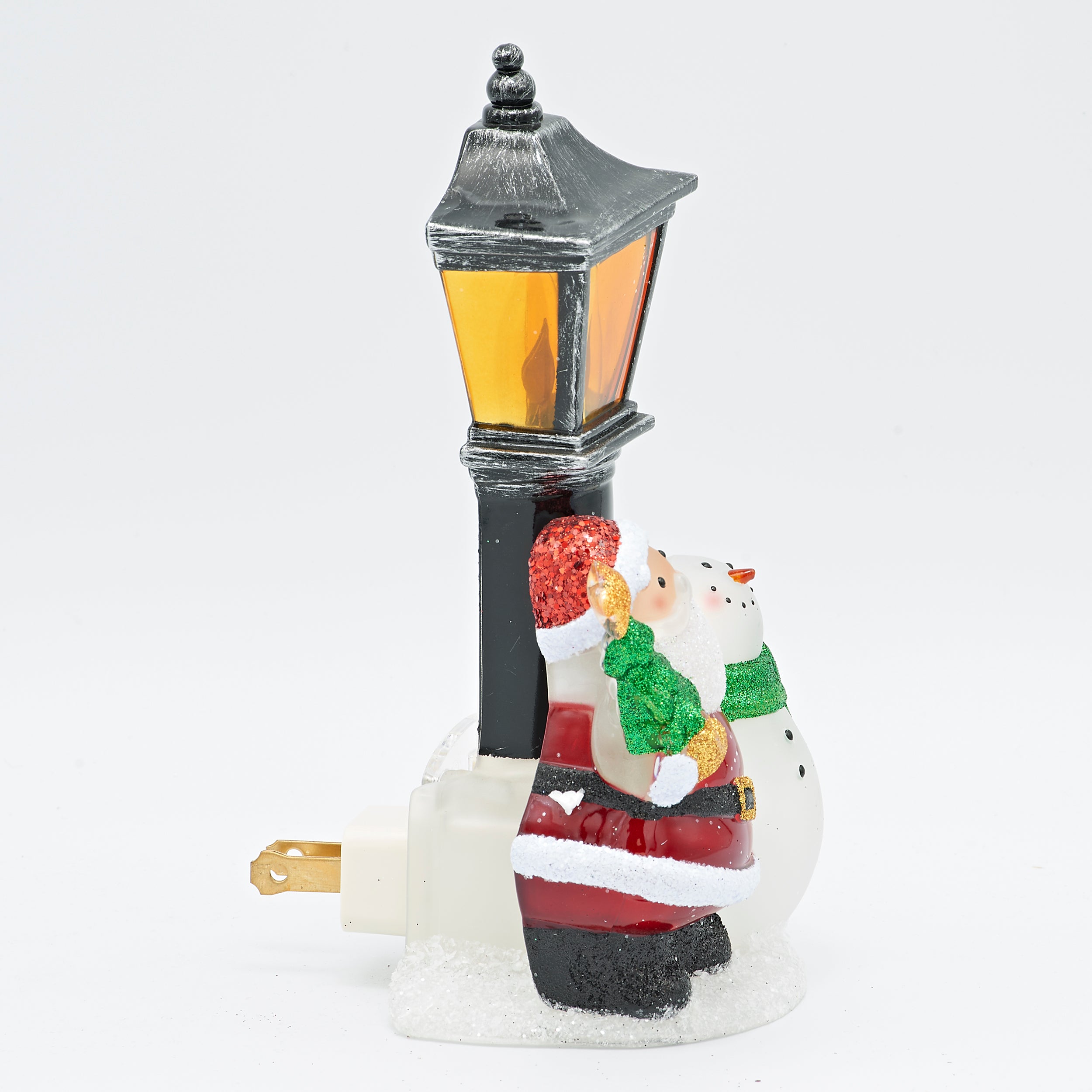 Roman Lights Santa & Snowman by Vintage Lamppost Night-Light