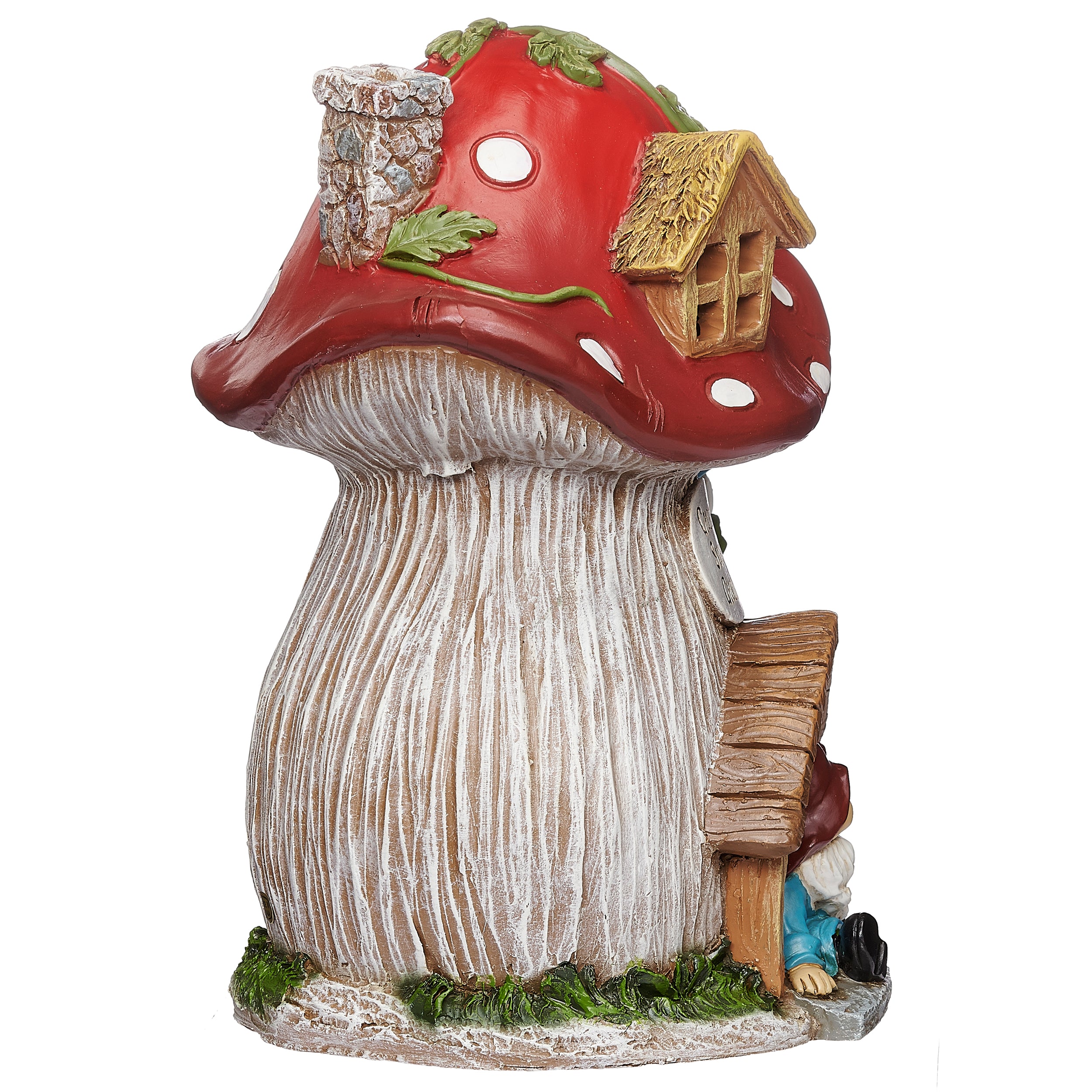 Gnome Sweet Gnome Mushroom House Garden Statue