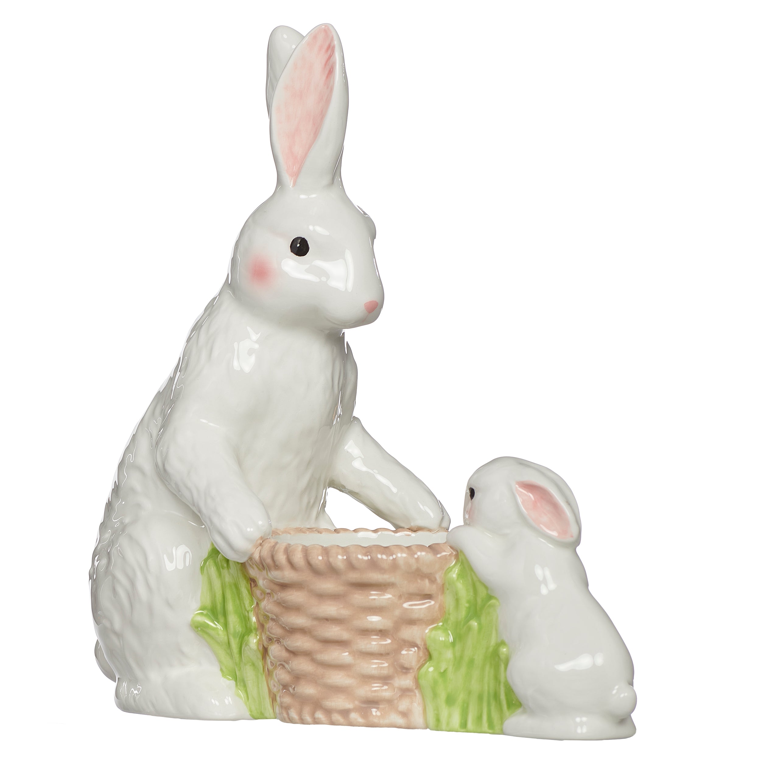 Adult & Baby Bunny Planter