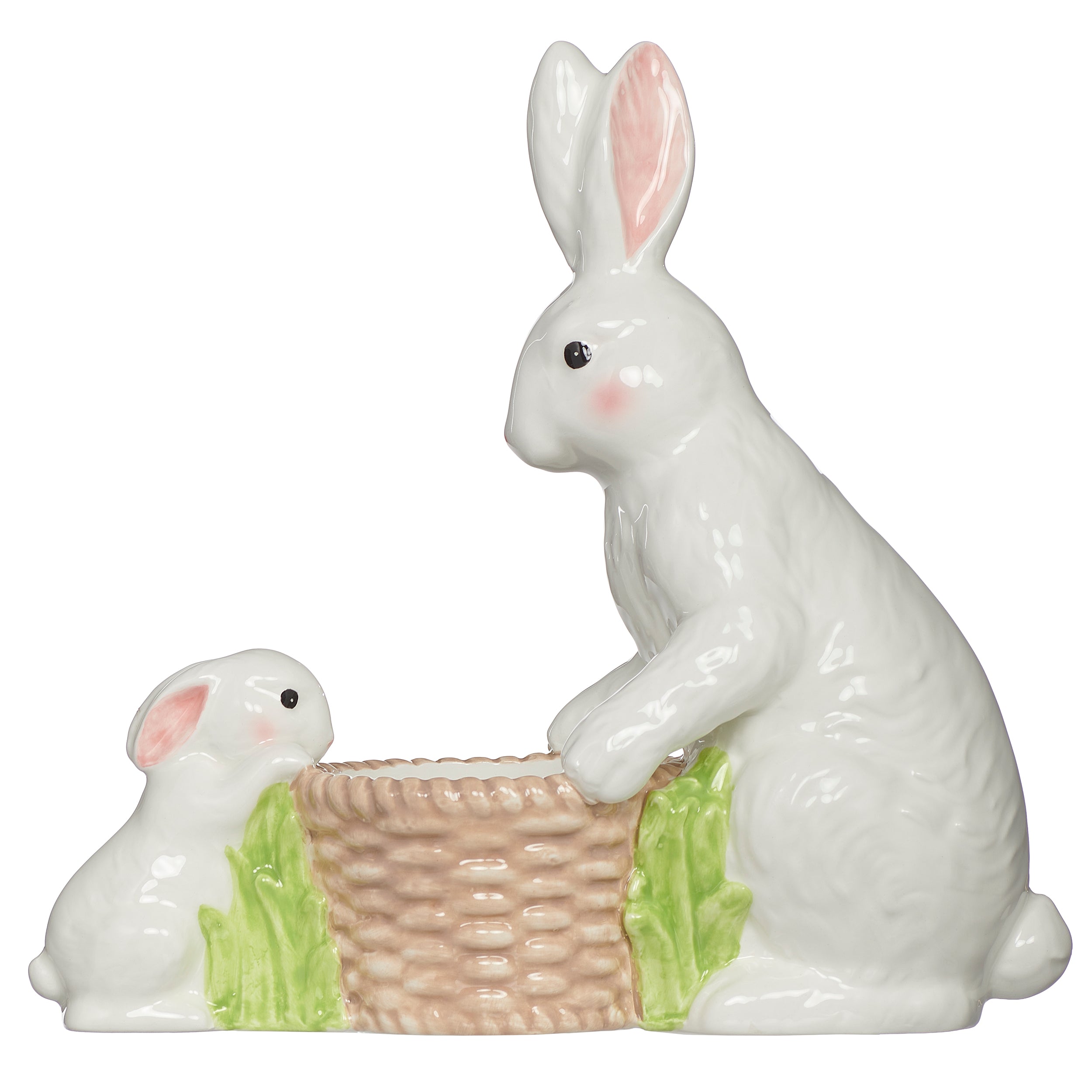Adult & Baby Bunny Planter