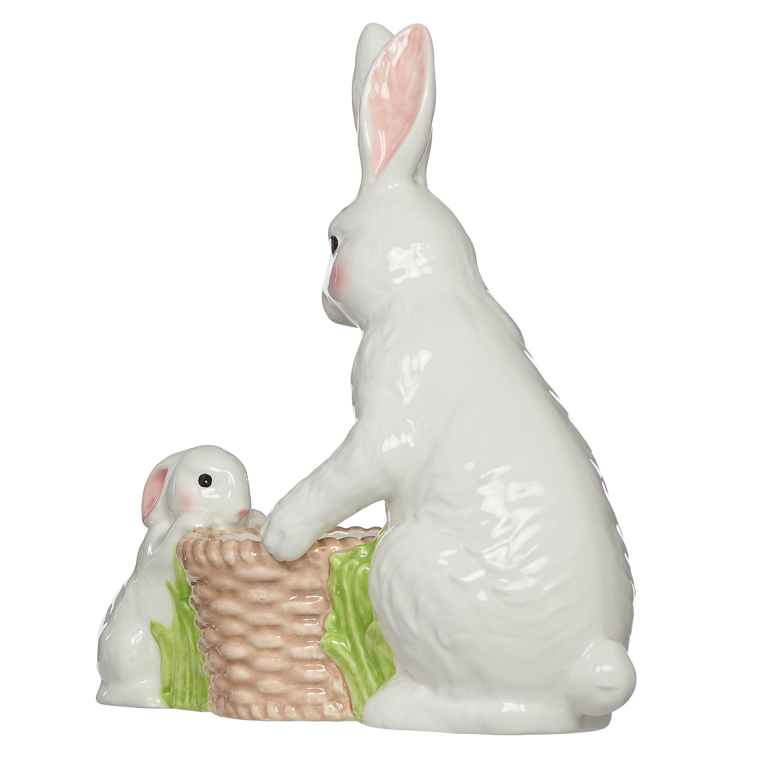 Adult & Baby Bunny Planter