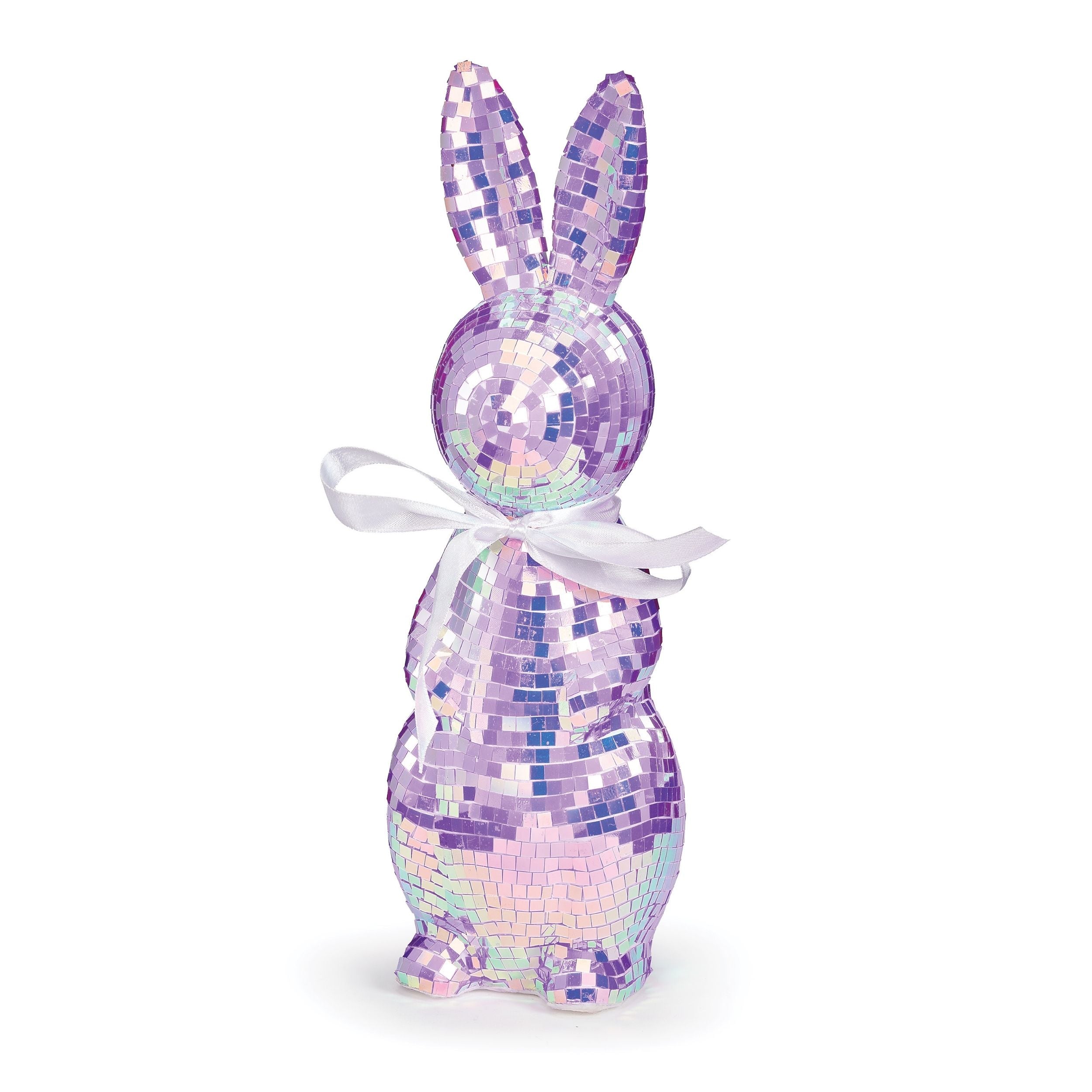Standing Bunny Mirror Ball Figure