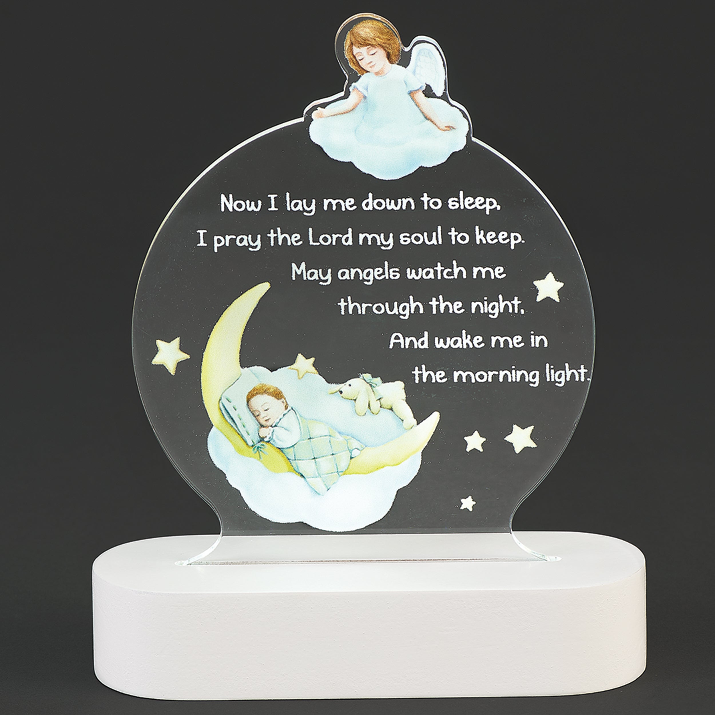 "Now I Lay Me Down to Sleep" Lighted Prayer Display