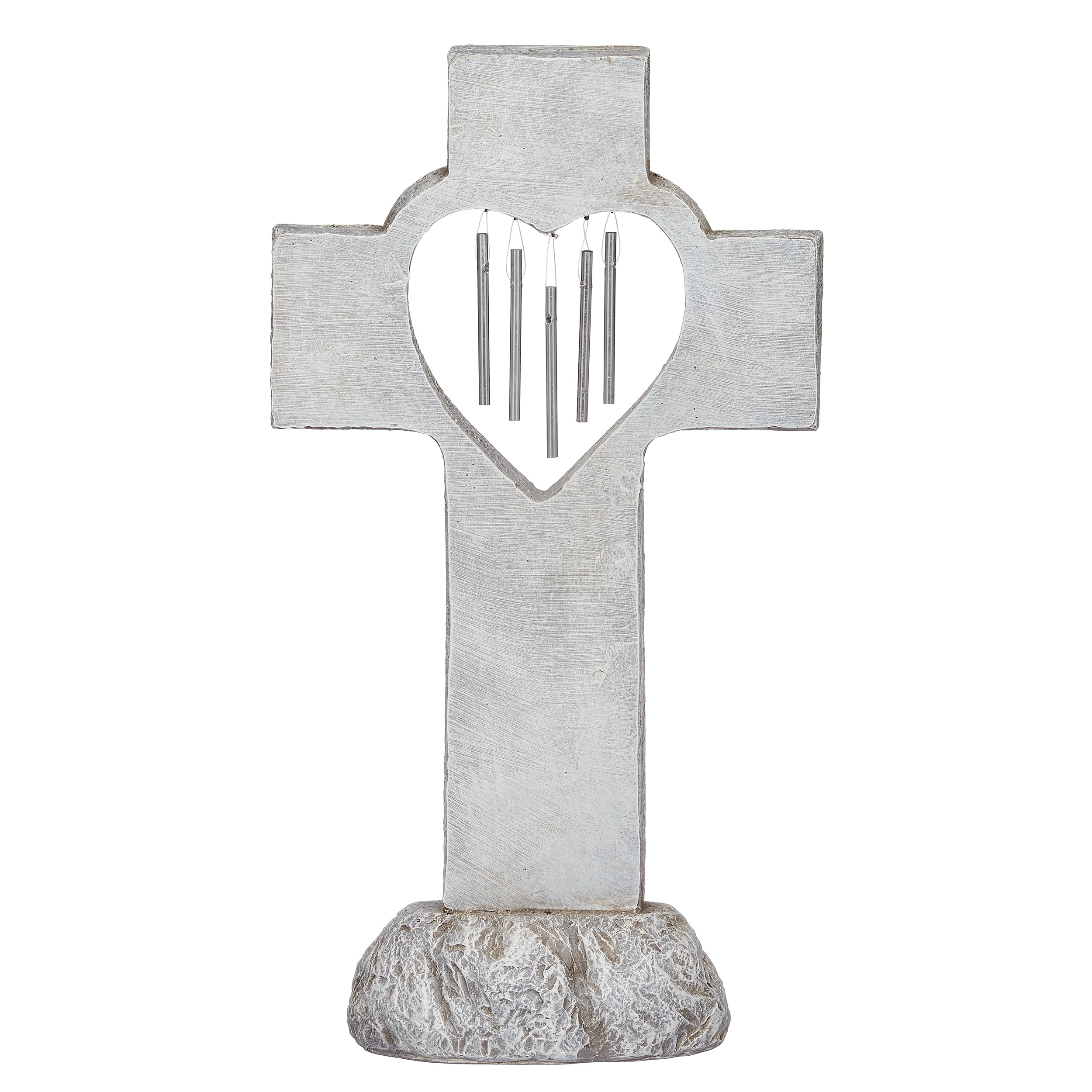 "You’re Gone but Not Forgotten" Memorial Cross Wind Chime