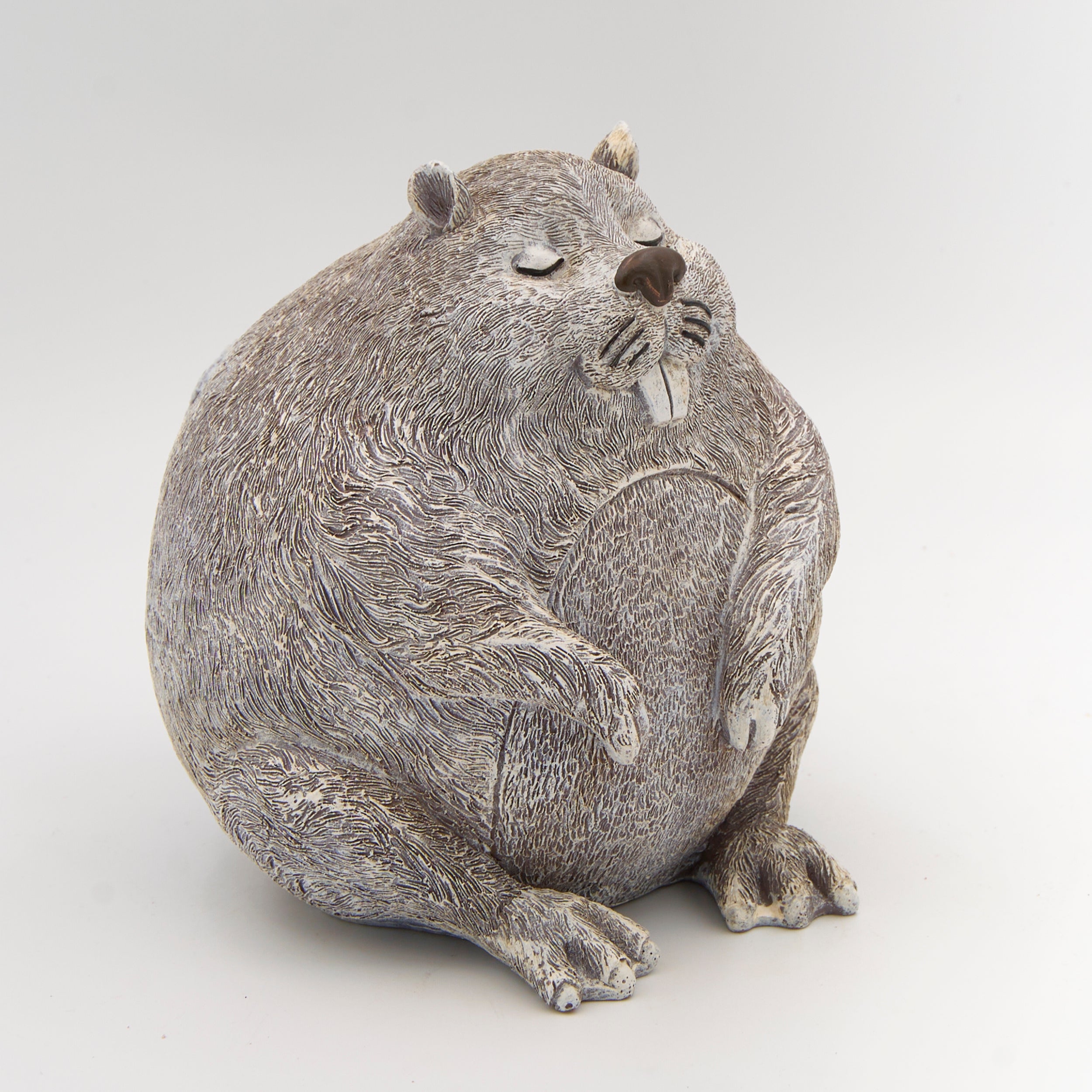 Pudgy Pals Beaver Garden Statue