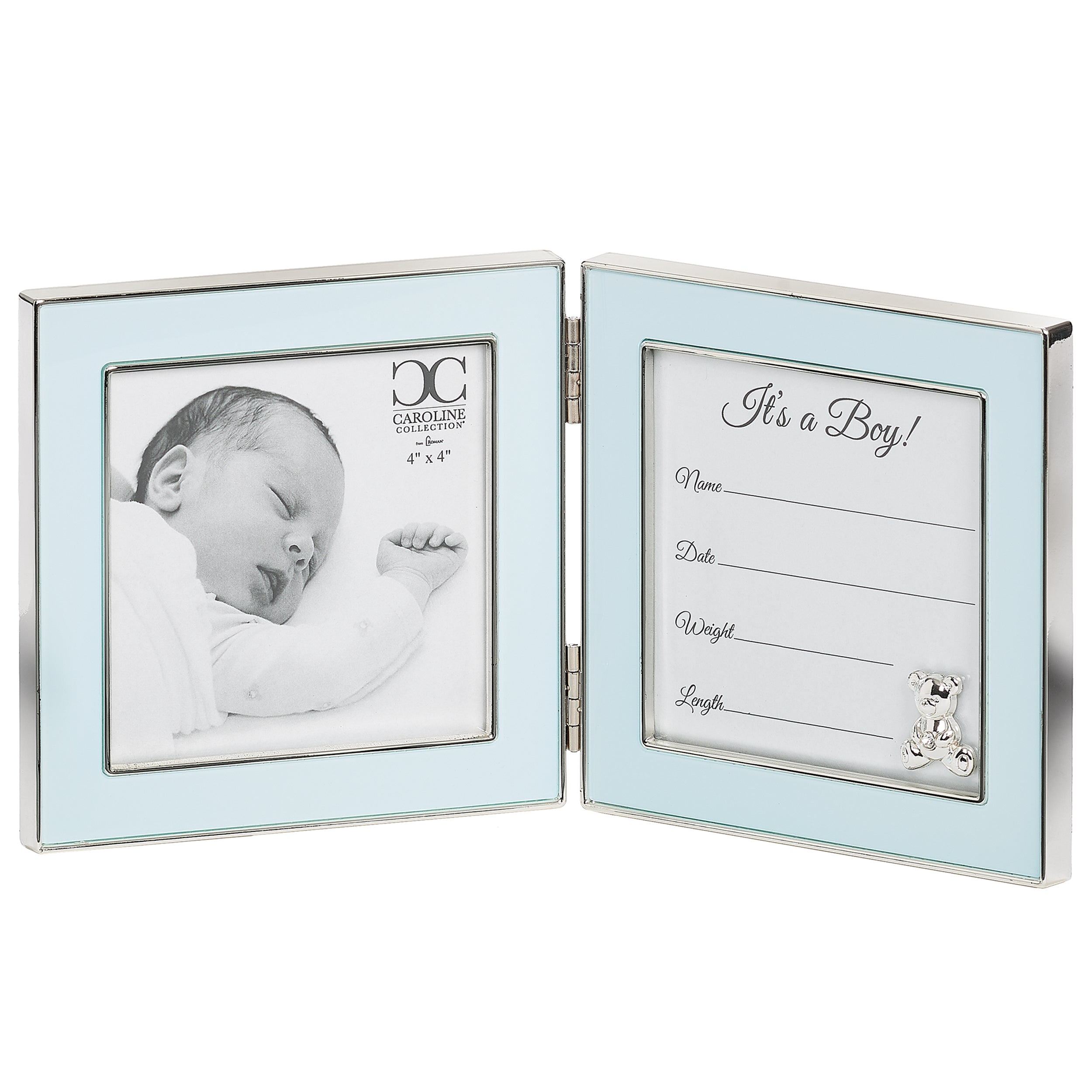 Caroline Collection Birth Record Hinged Keepsake Frame