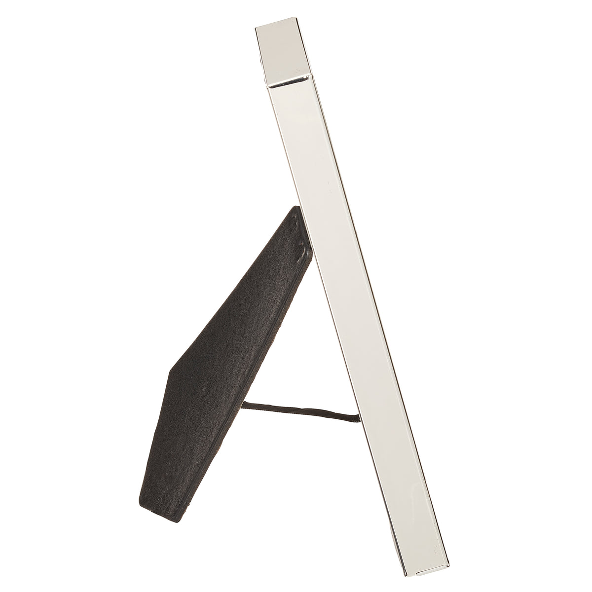 Opposite side view of Caroline Collection Memorial Heart Urn Picture Frame showing the frame depth and easel stand