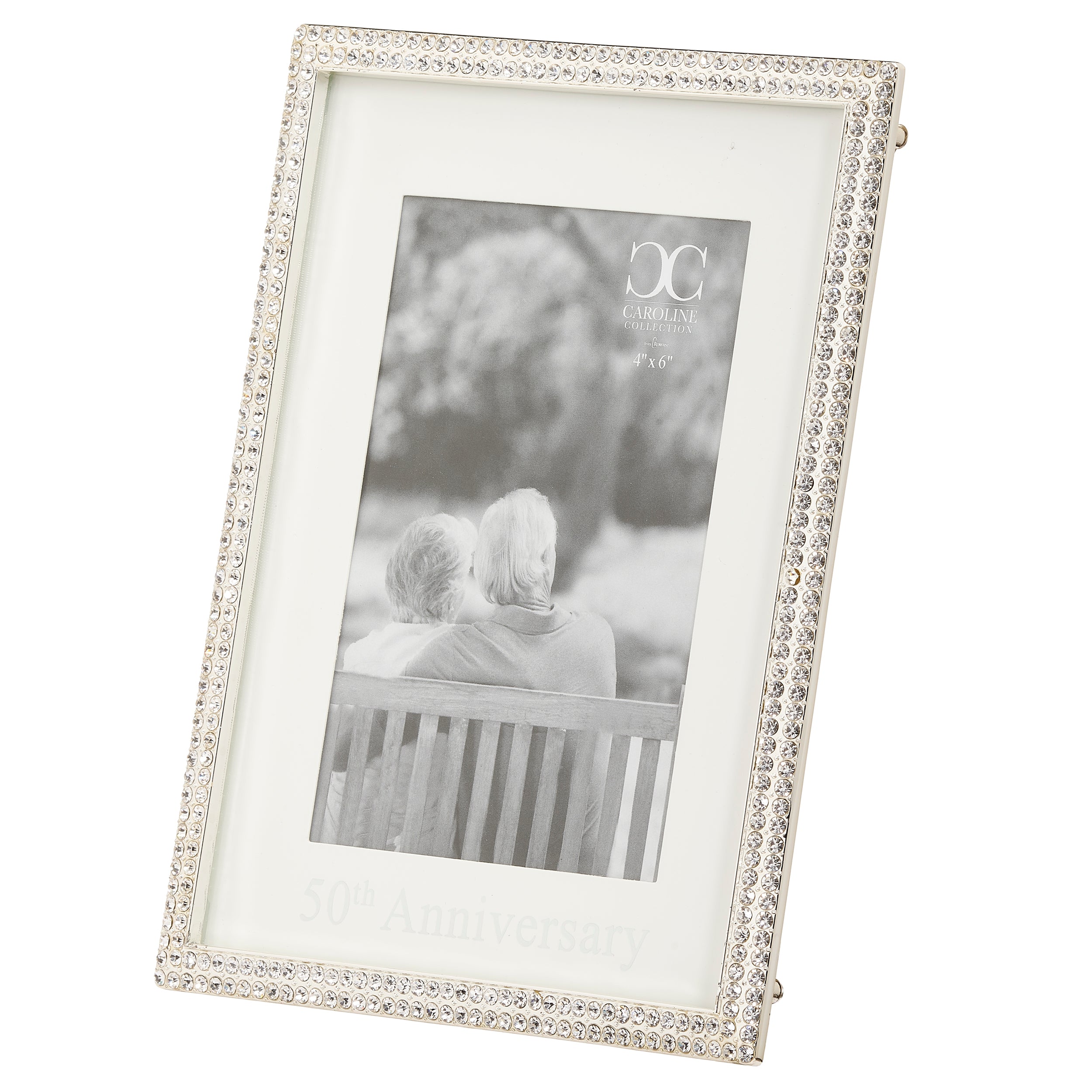 Caroline Collection 50th Anniversary Rhinestone Frame