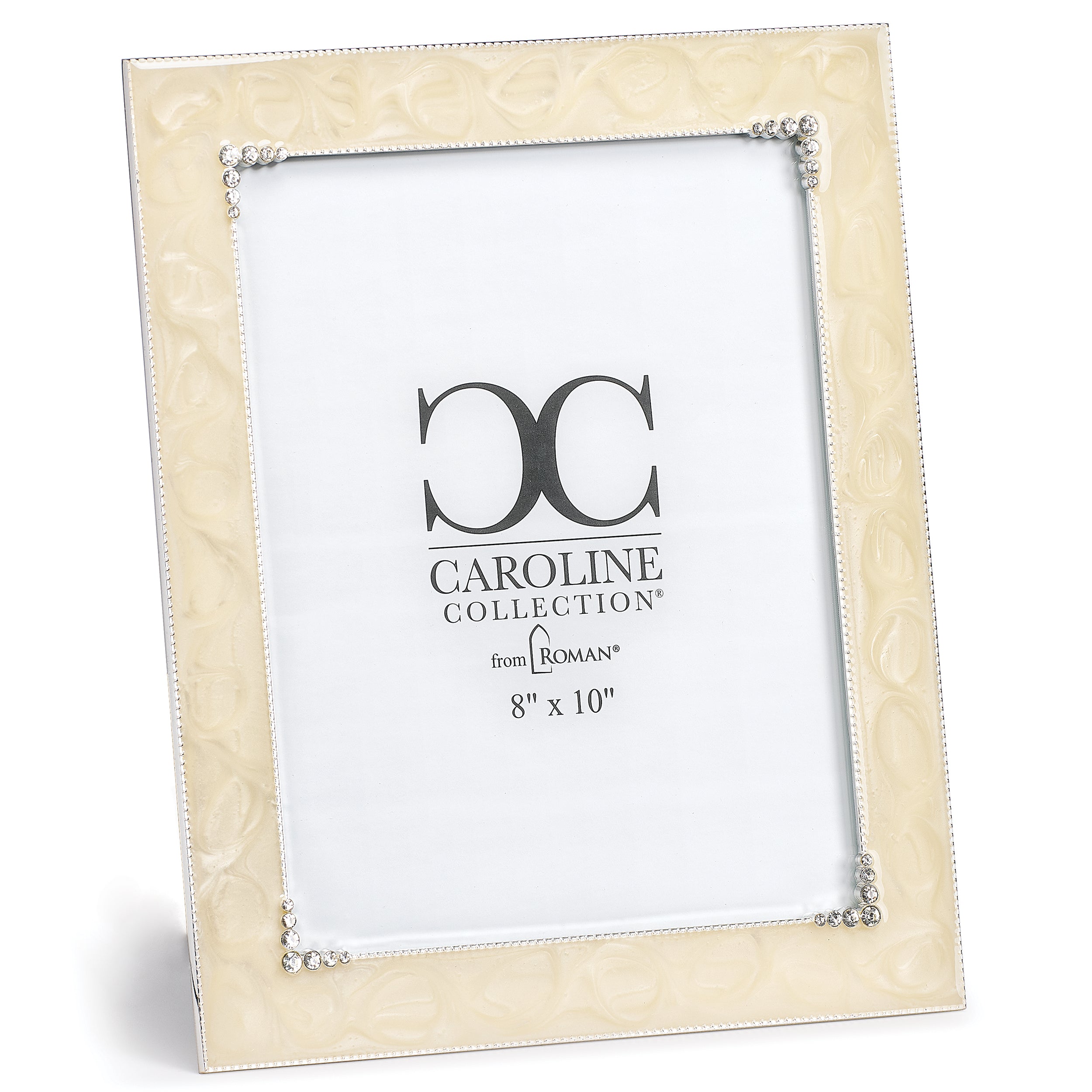 Ivory with Crystal Frame – Caroline Collection