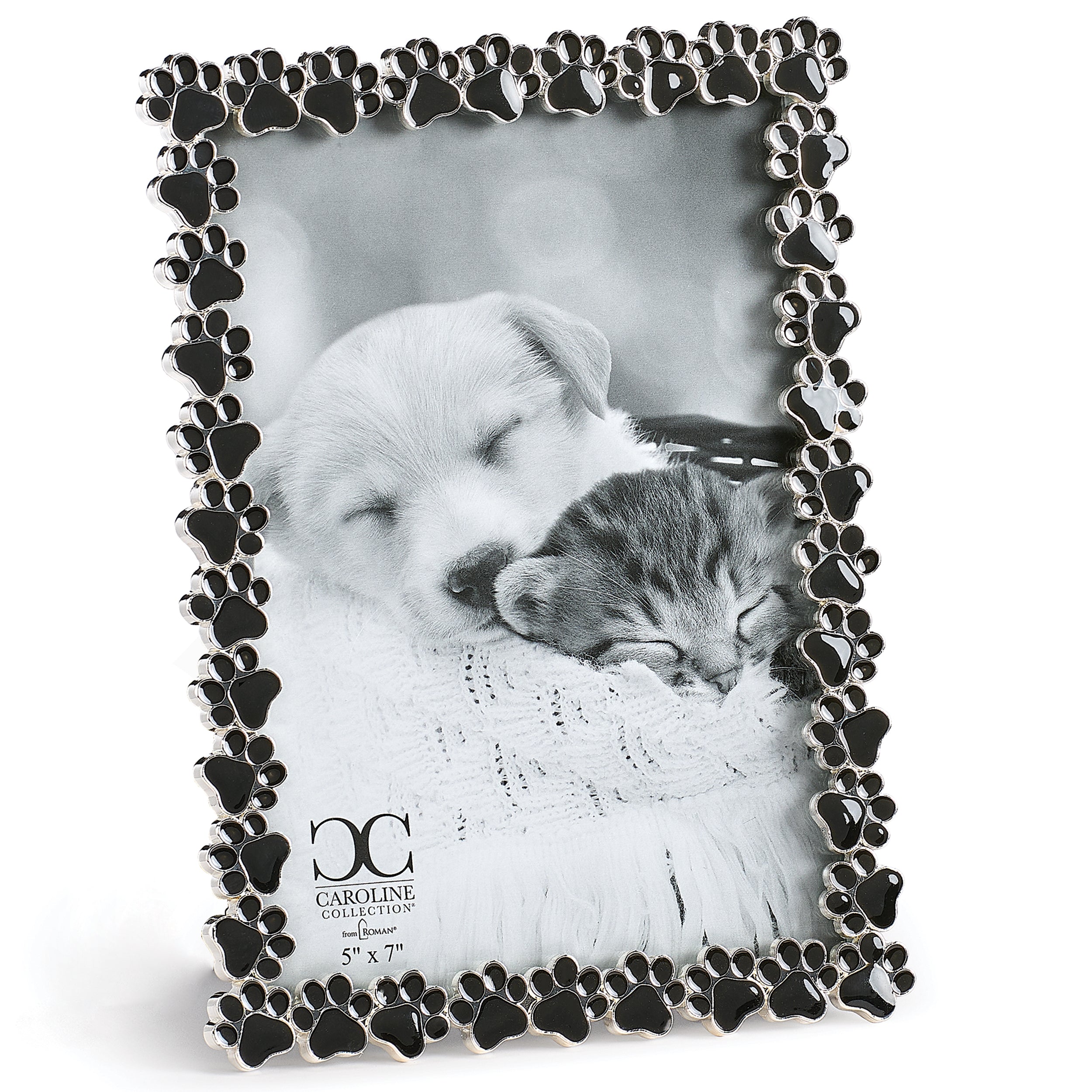 Caroline Collection Black Paw Print Frame