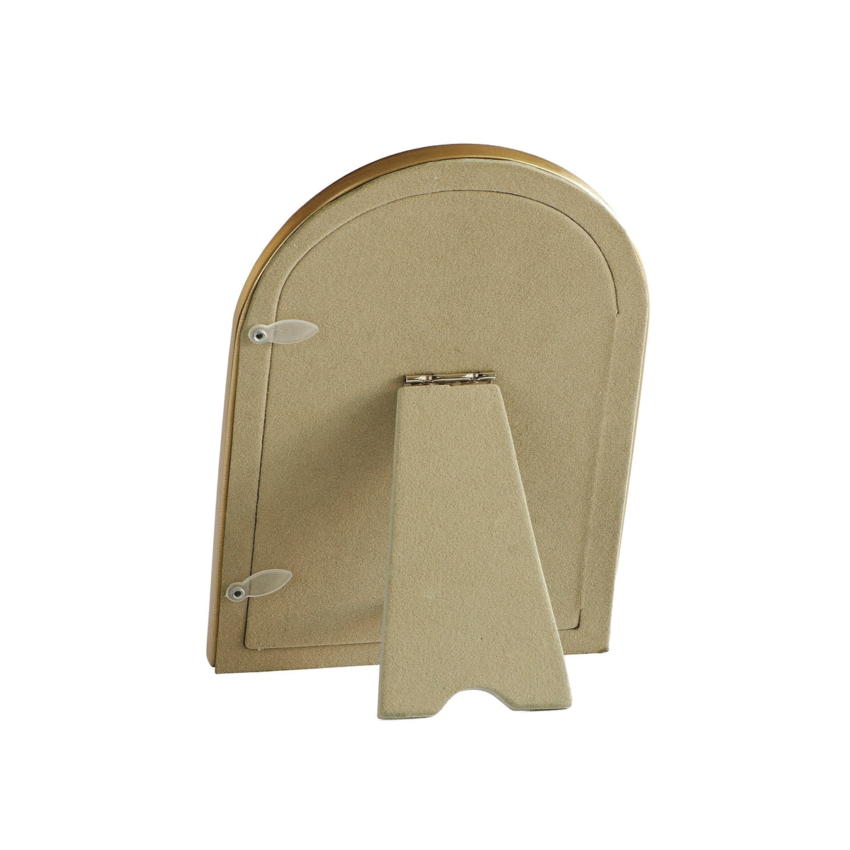Gold Arch Dance Picture Frame with easel stand, back view