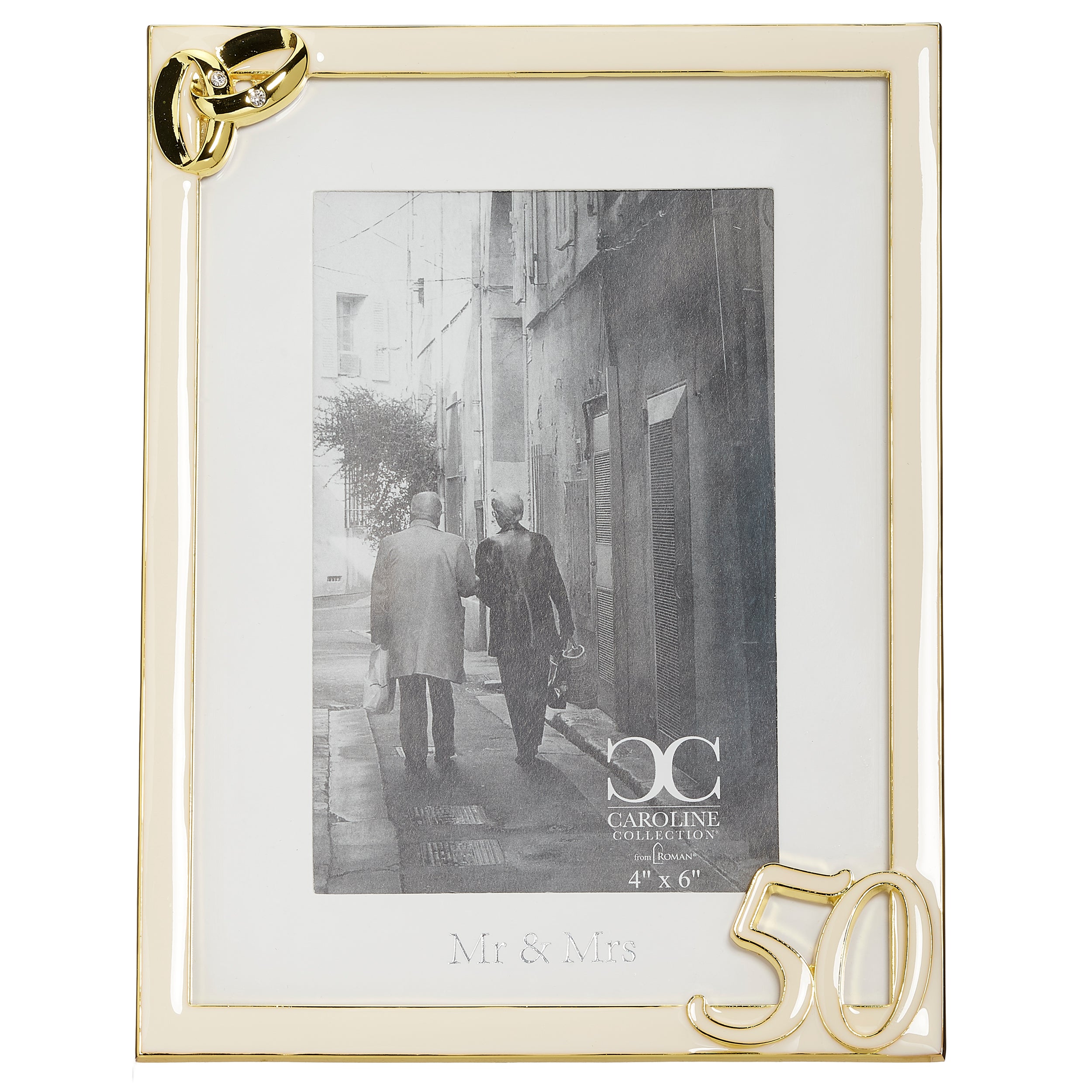 Caroline Collection 50th Anniversary Wedding Bands Frame