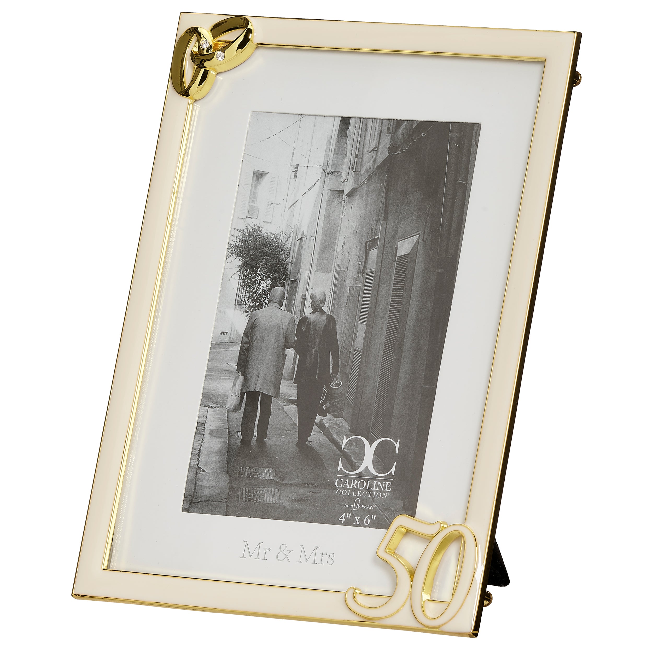 Caroline Collection 50th Anniversary Wedding Bands Frame