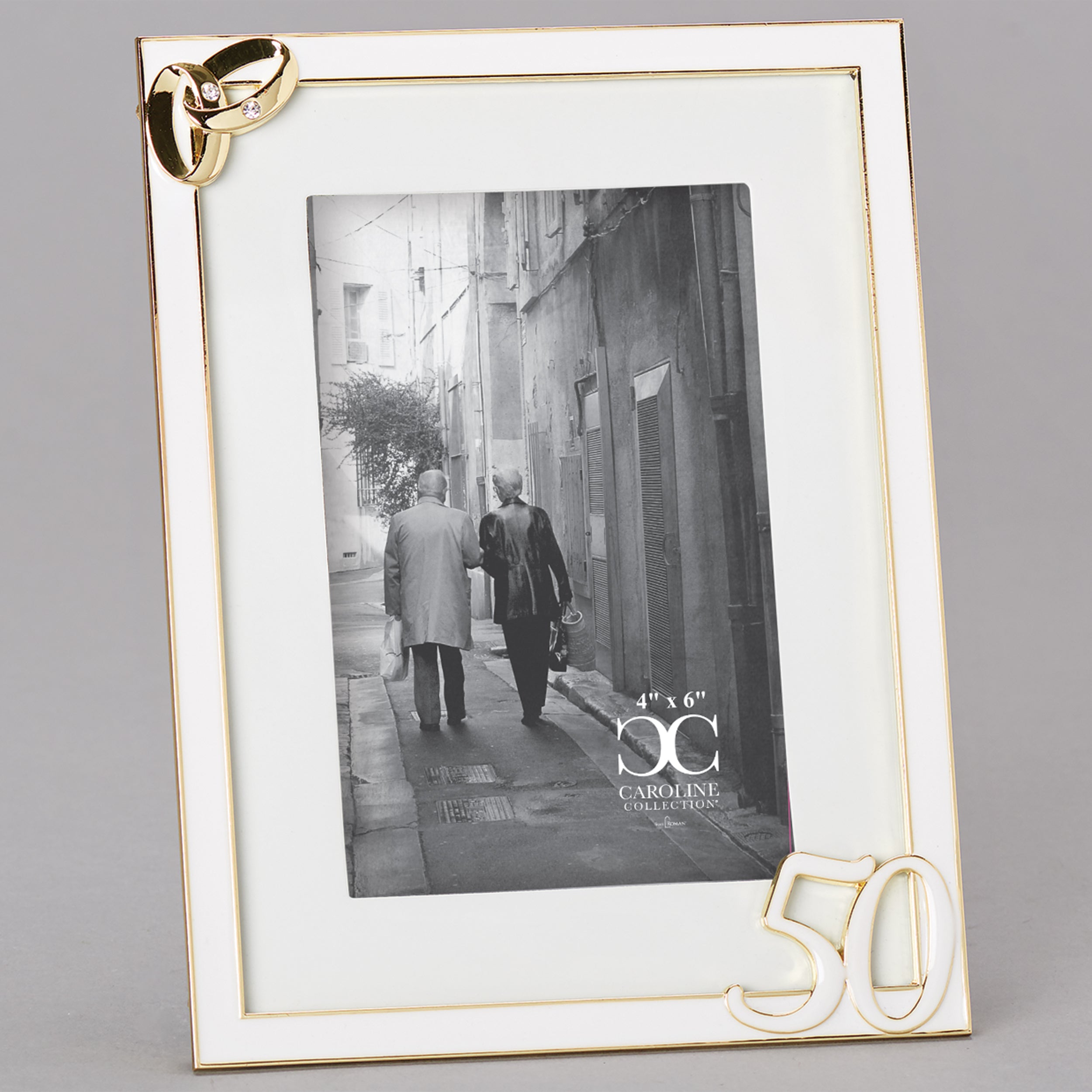 Caroline Collection 50th Anniversary Wedding Bands Frame