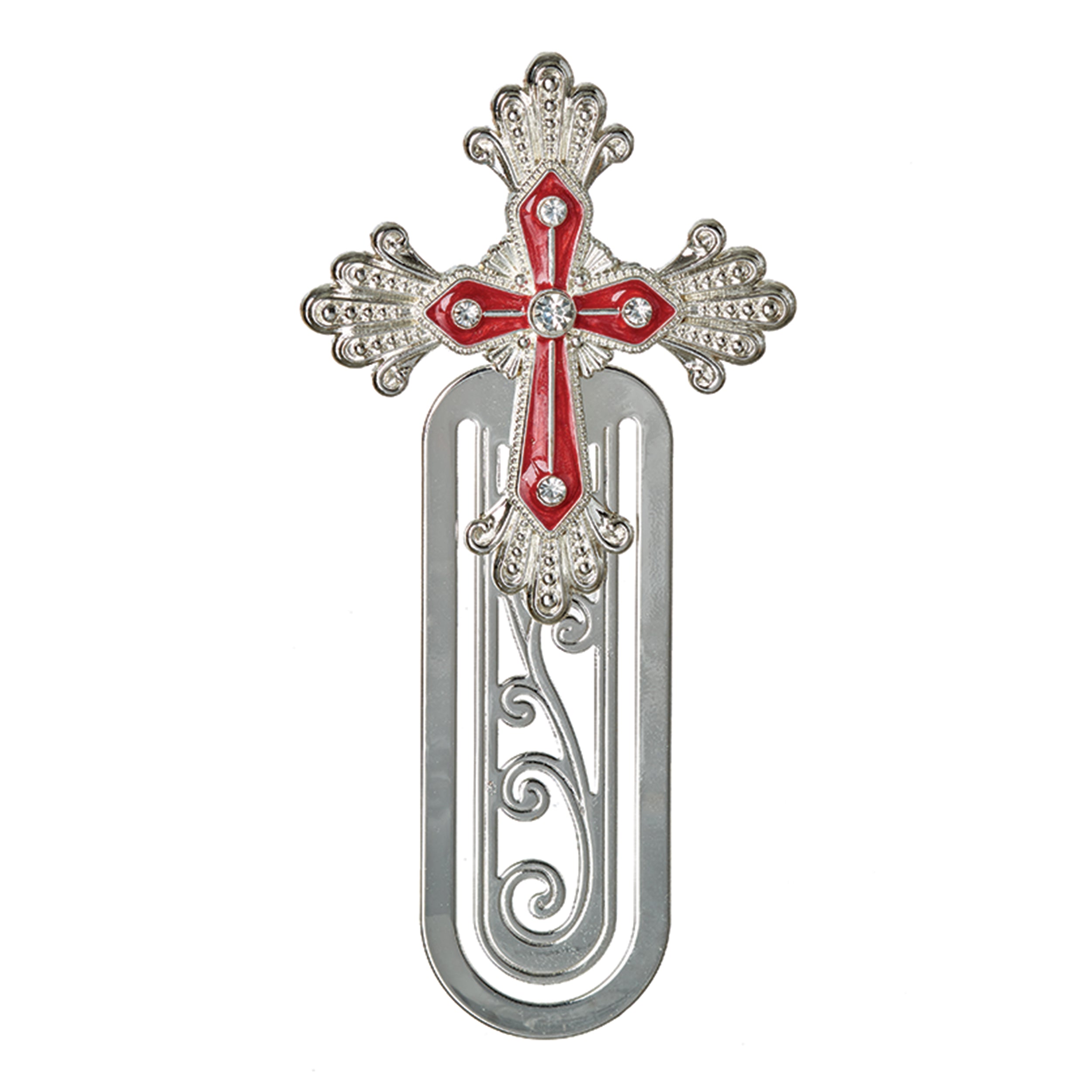 Caroline Collection Birthstone Jeweled Cross Bookmark