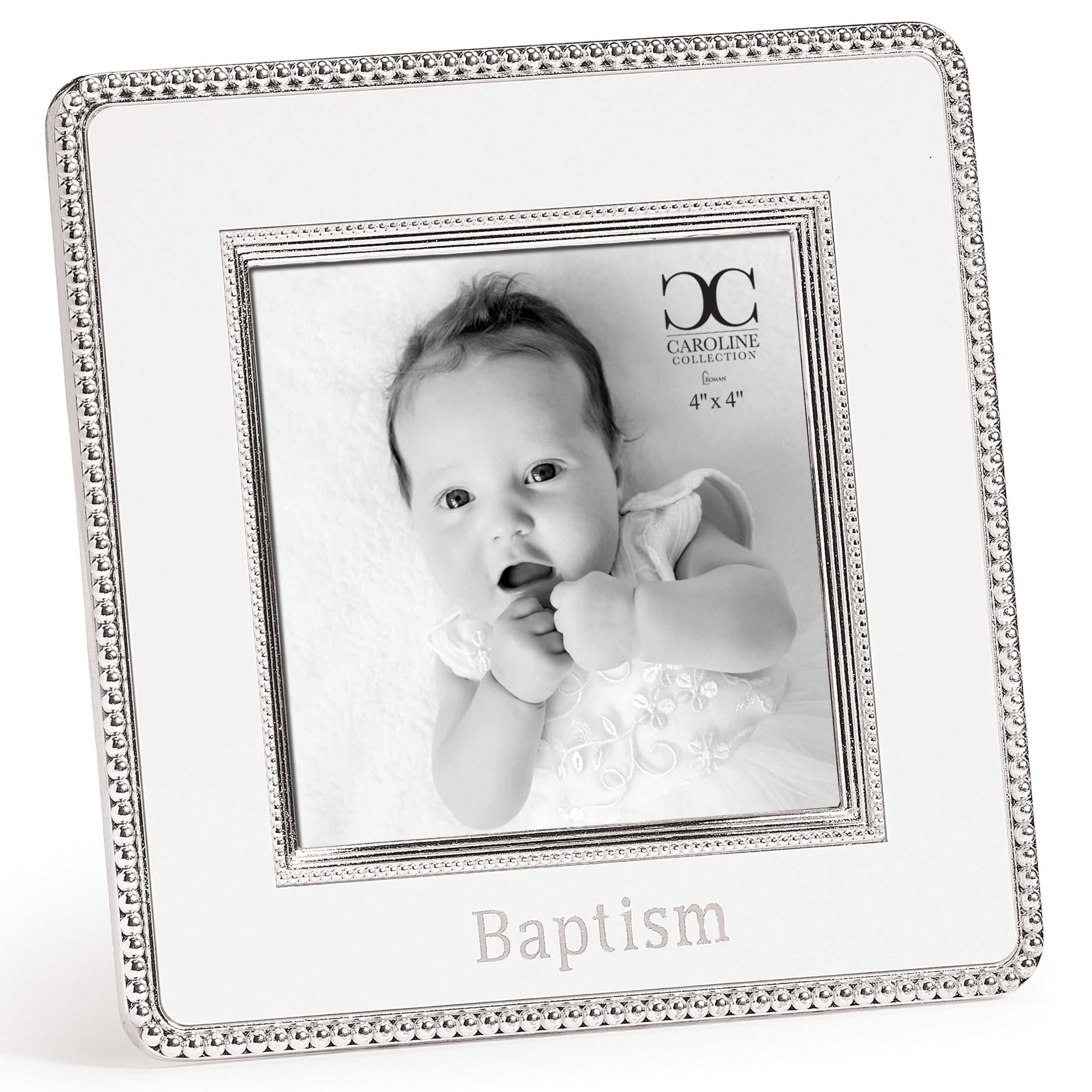 Caroline Collection Beaded Trim Square Frame