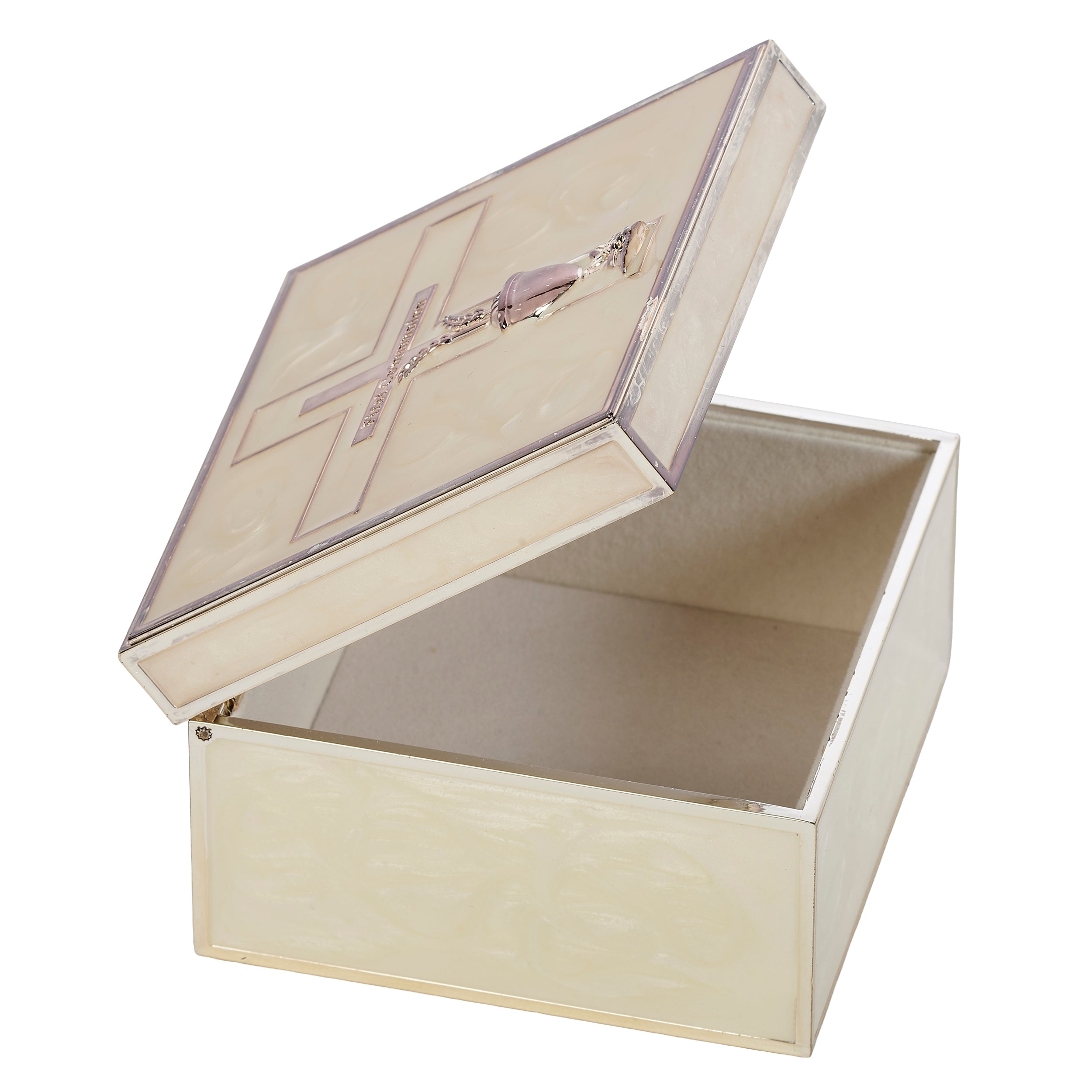 Caroline Collection First Communion Keepsake Box with Pearlized Finish