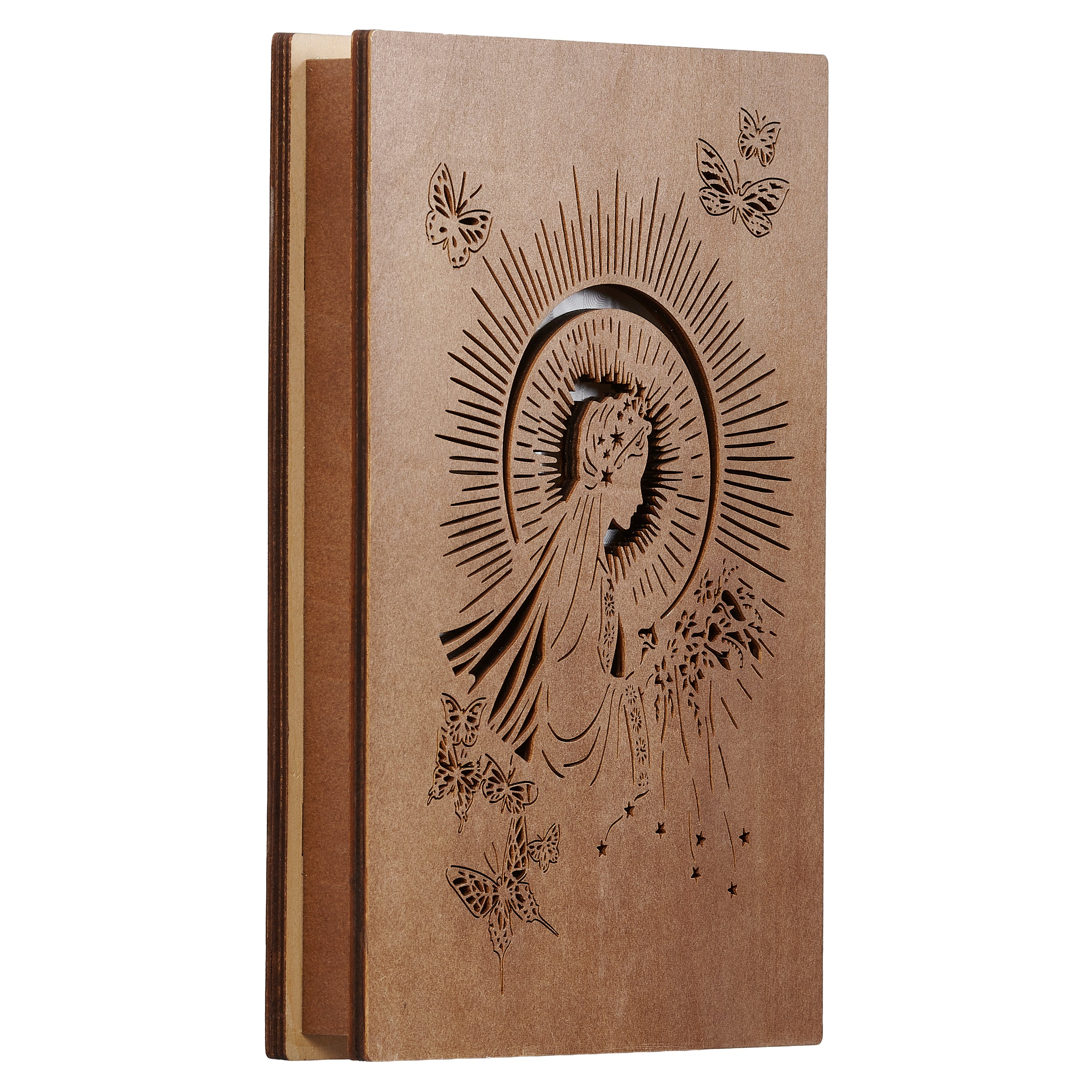 Lighted Madonna Laser Cut Table Decor