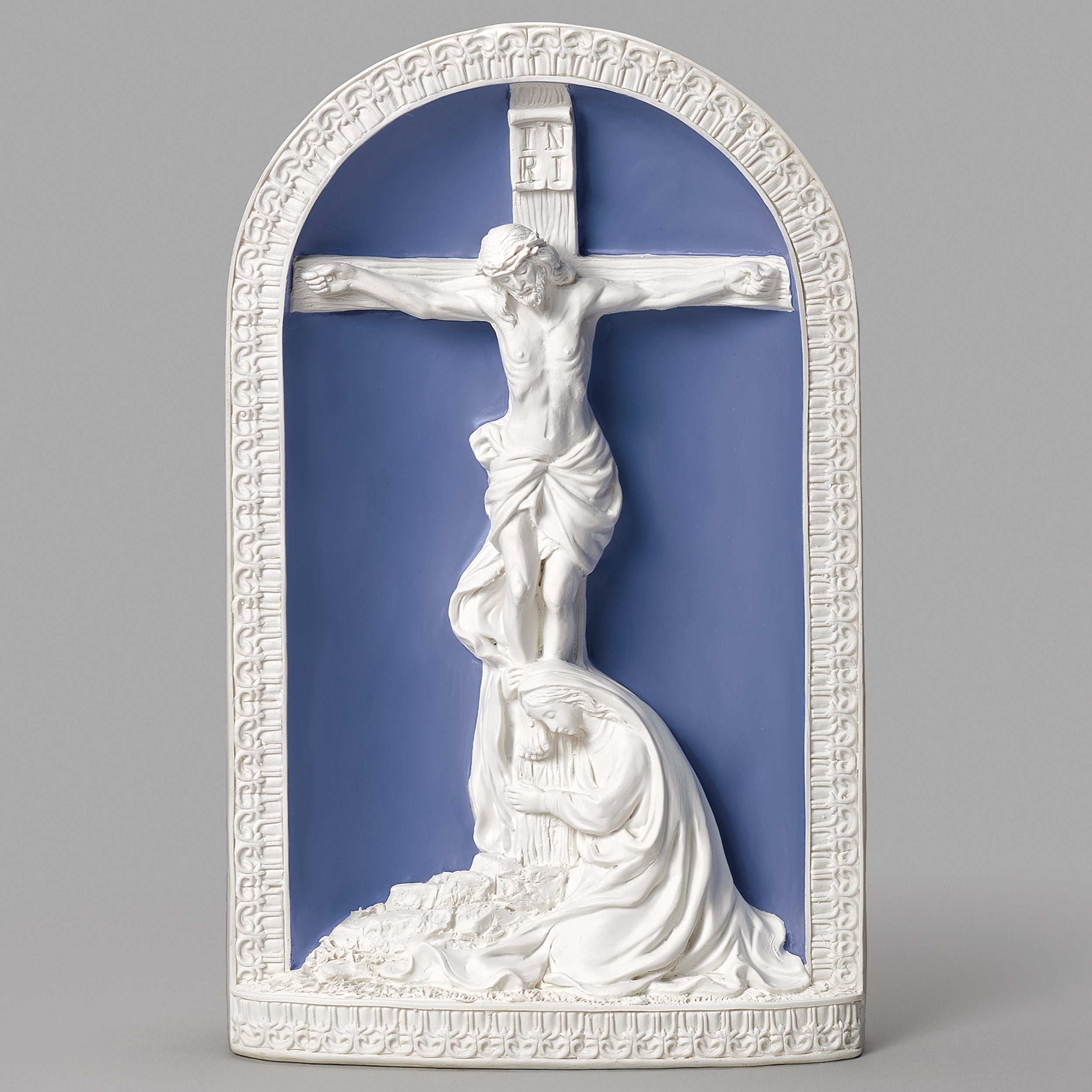 Mary Weeps at Crucifix – Della Robbia
