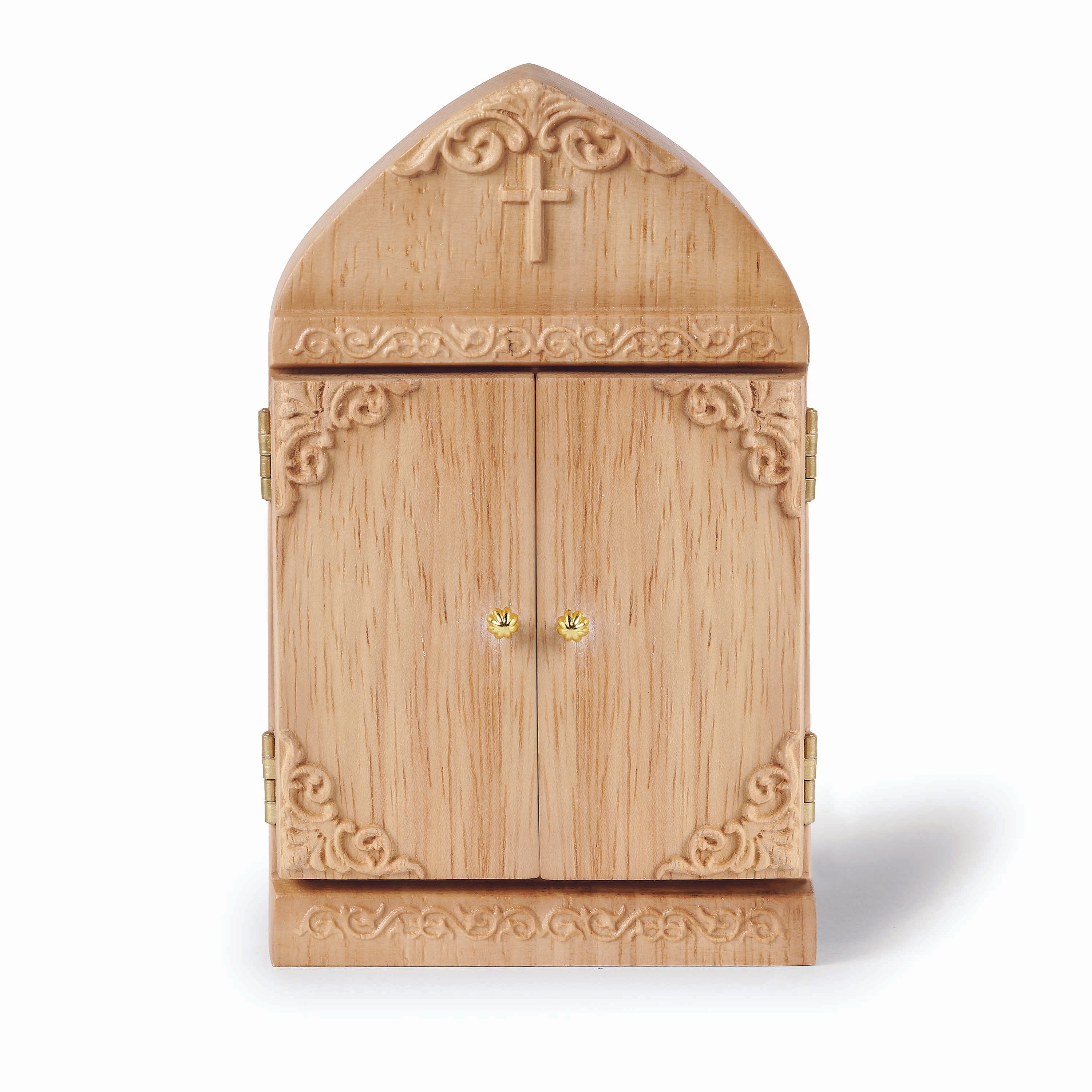 Wooden Travel Prayer Triptych